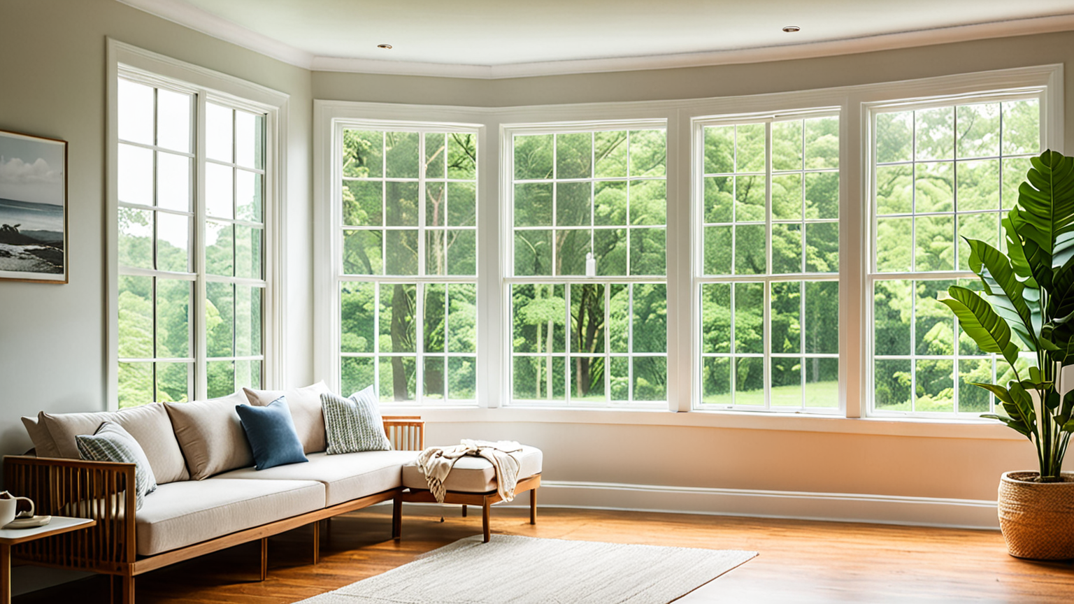 窓の換気をしている様子