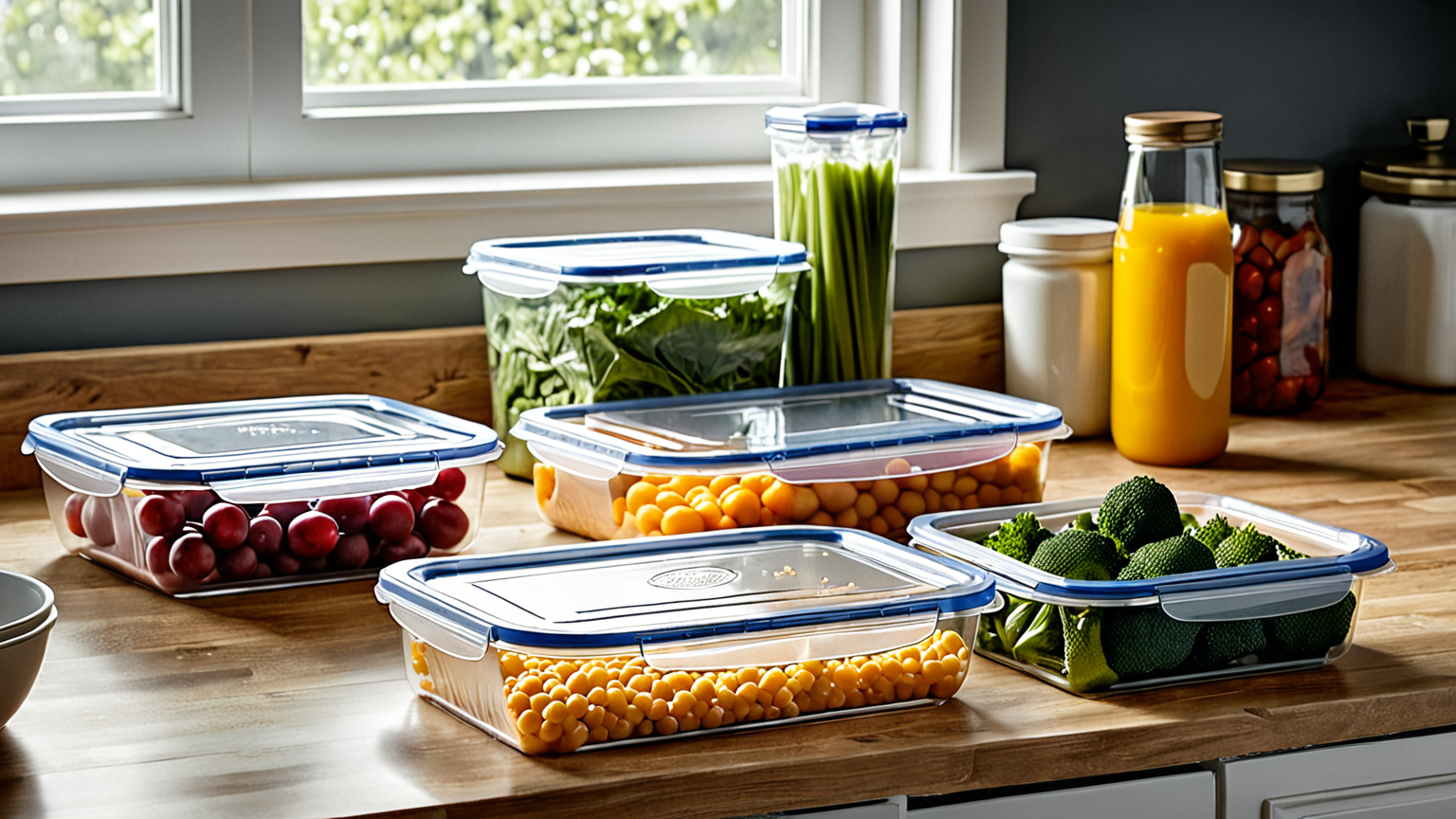 冷凍保存に適した密閉容器とラップのイメージ