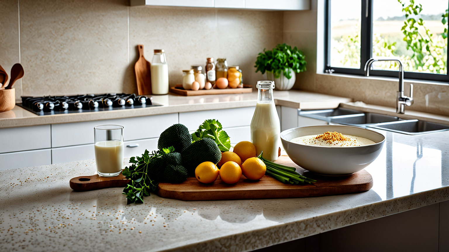 牛乳を使った料理のイメージ