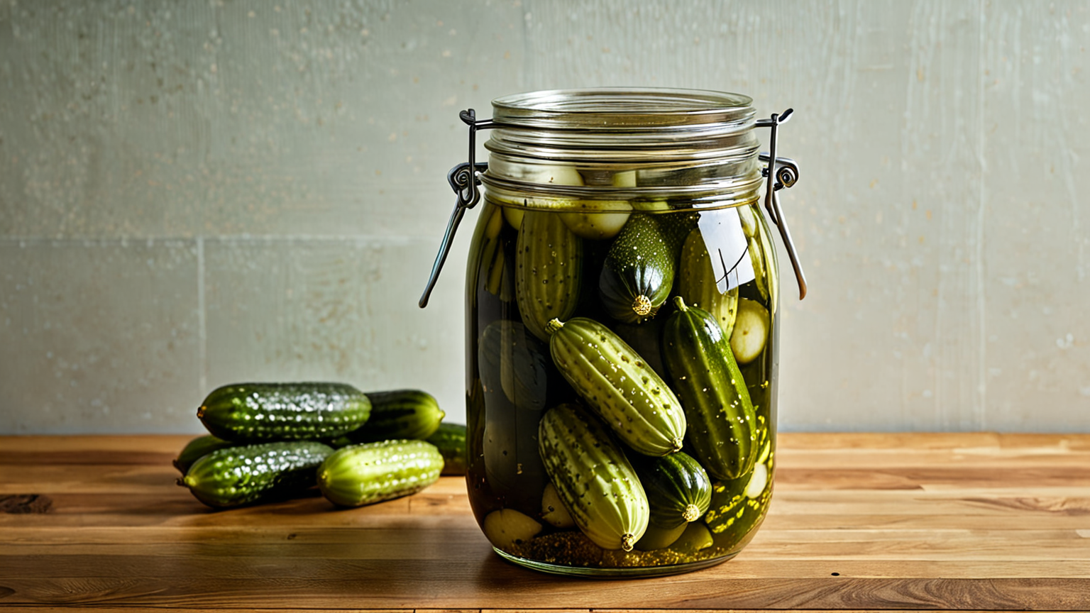 ピクルスの変色とカビのイメージ