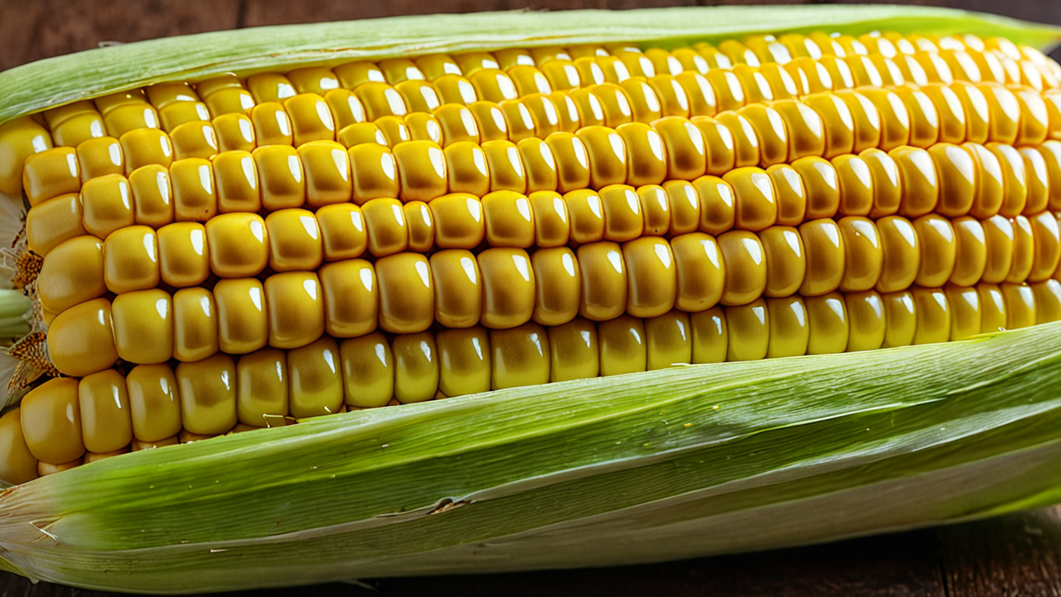 蒸気でふっくら仕上がったとうもろこしの断面