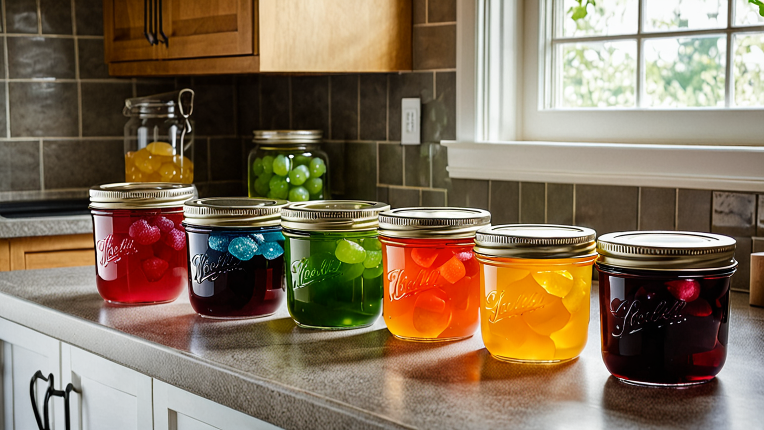 密閉容器で保存されたゼリー