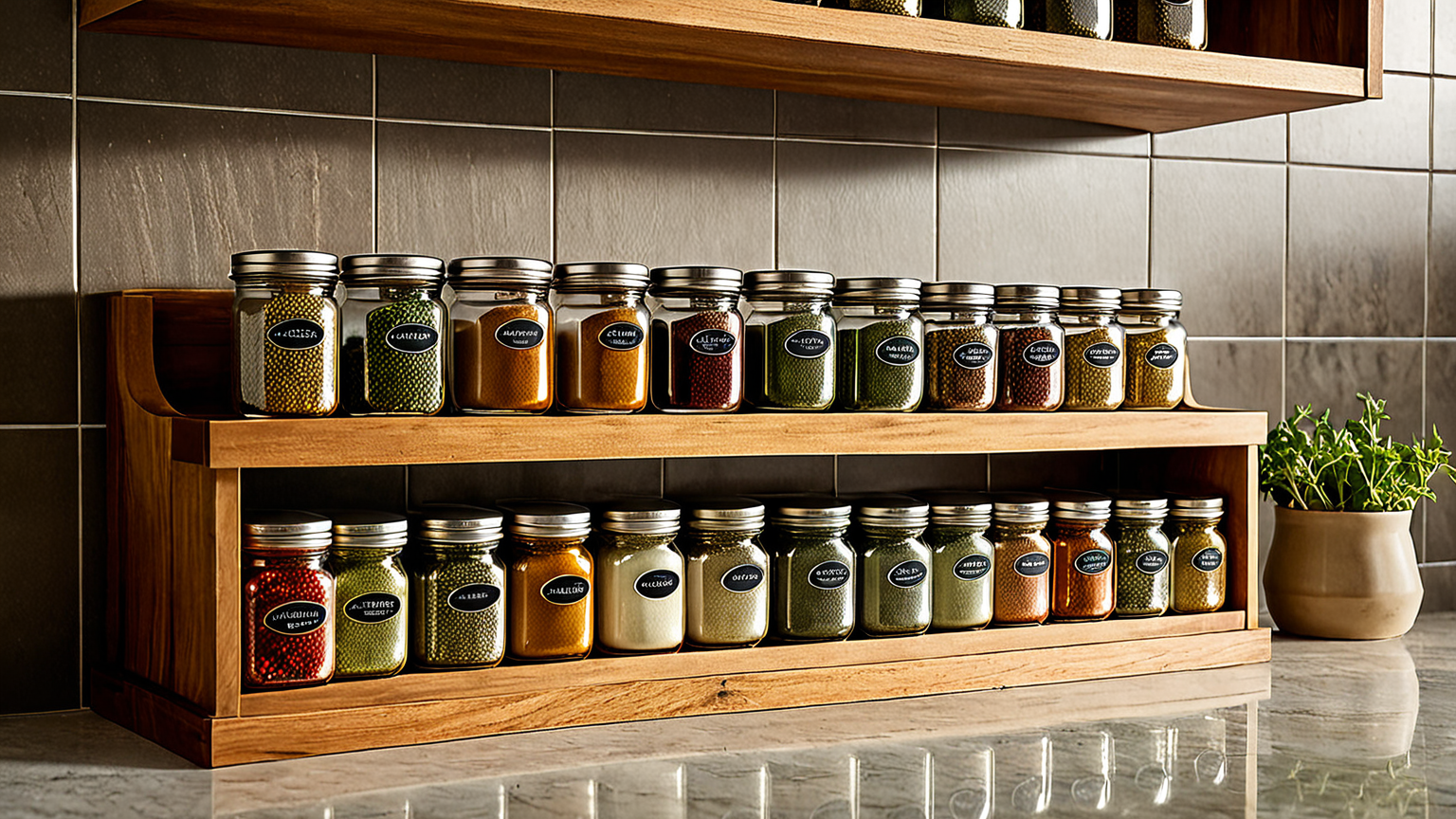 キッチンの調味料収納