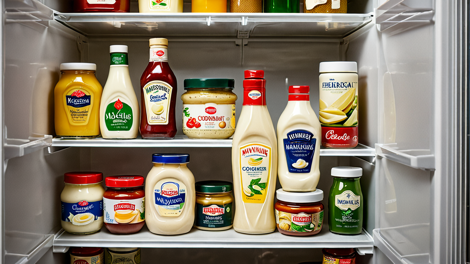 冷蔵庫に保存されたマヨネーズ