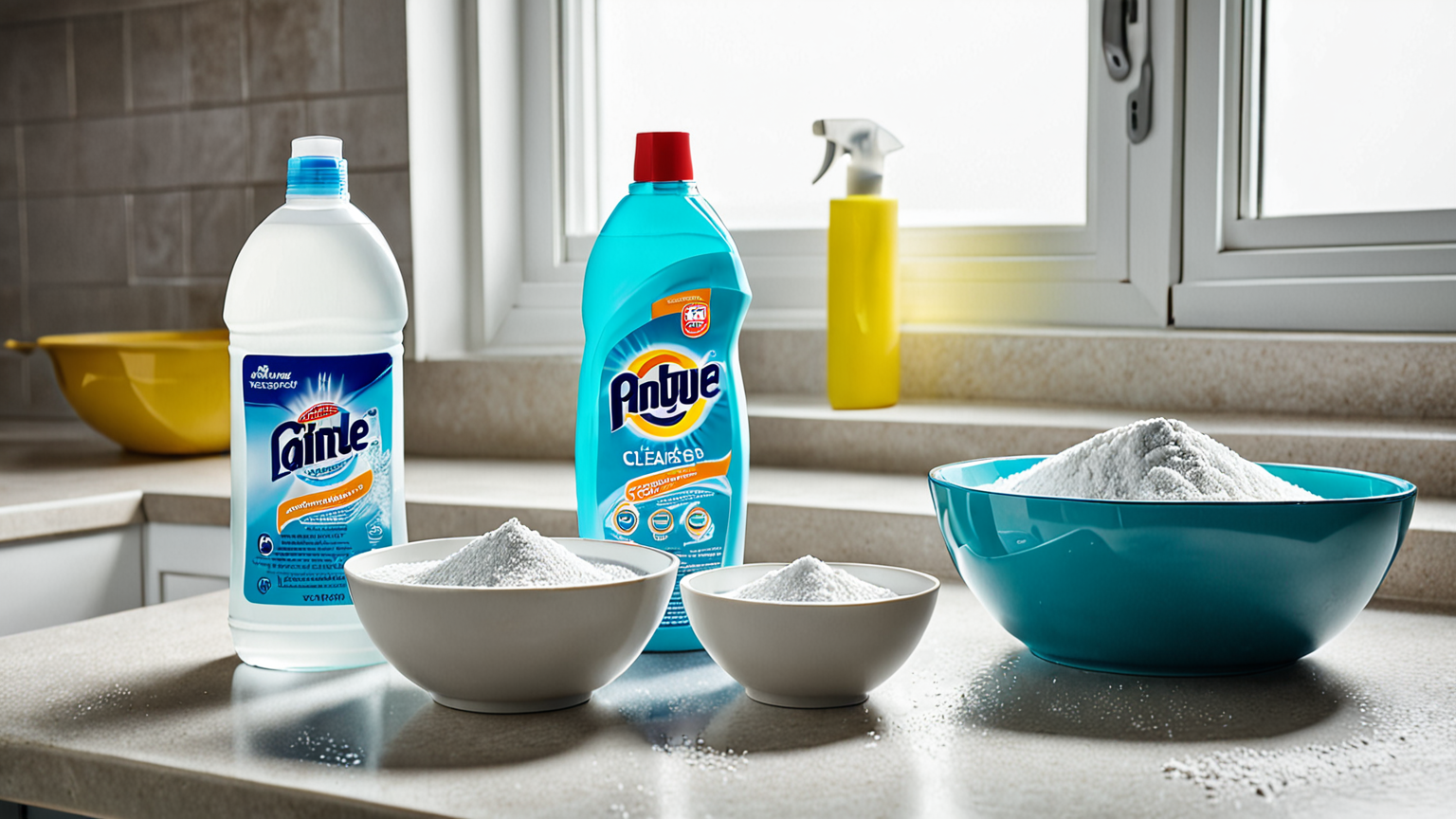 洗濯槽掃除に使うオキシクリーンの粉と水