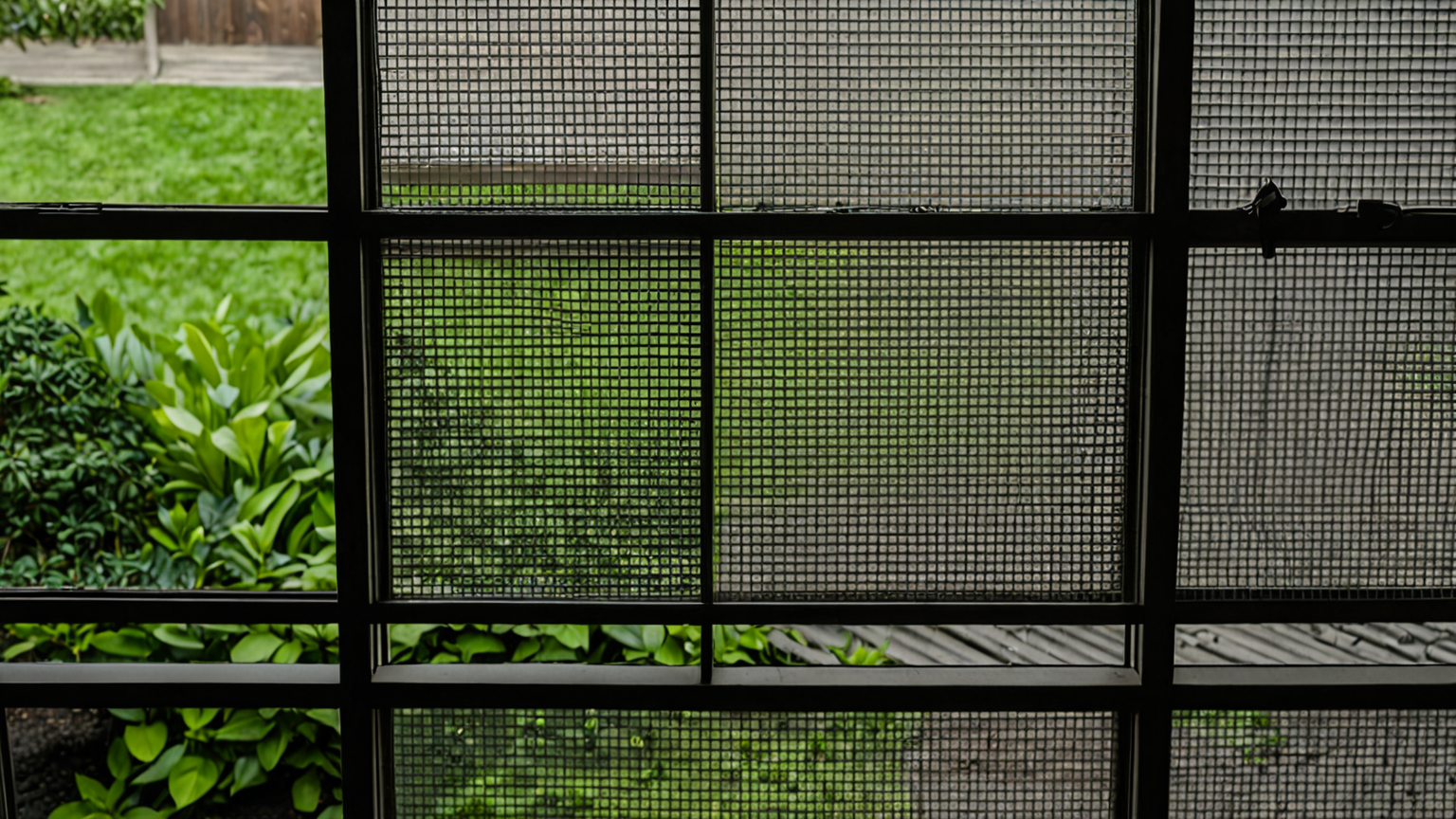 網戸 黒い汚れ 落とし方 メラミンスポンジのイメージ画像