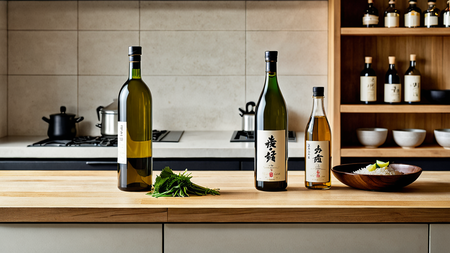 料理酒の瓶と保存環境