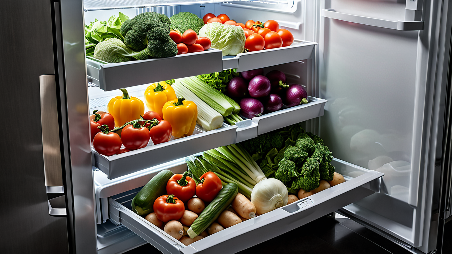 野菜室の温度計が示す適温