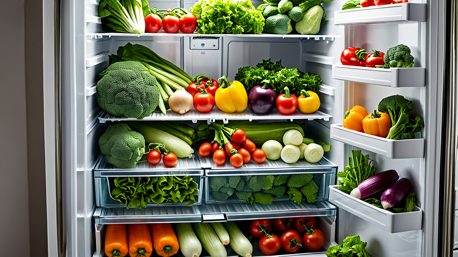 野菜室の温度設定ダイヤルを調節する手