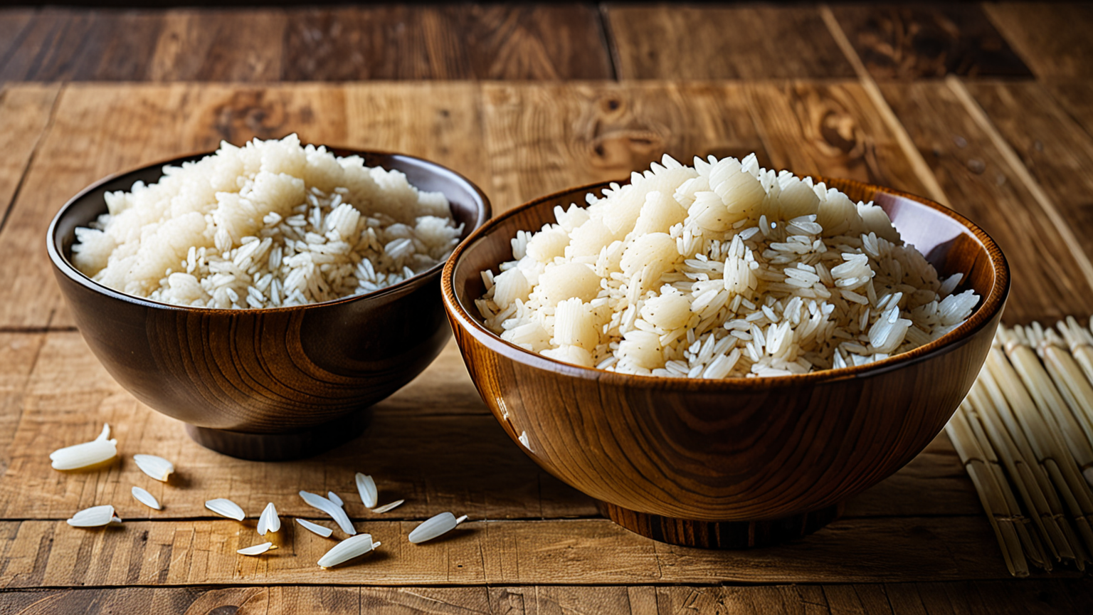 炊飯器で炊いたご飯の黄色みの比較