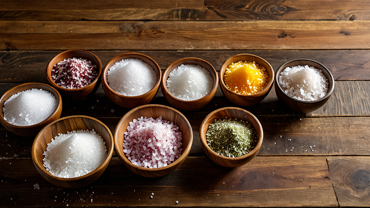 各種塩の比較イメージ