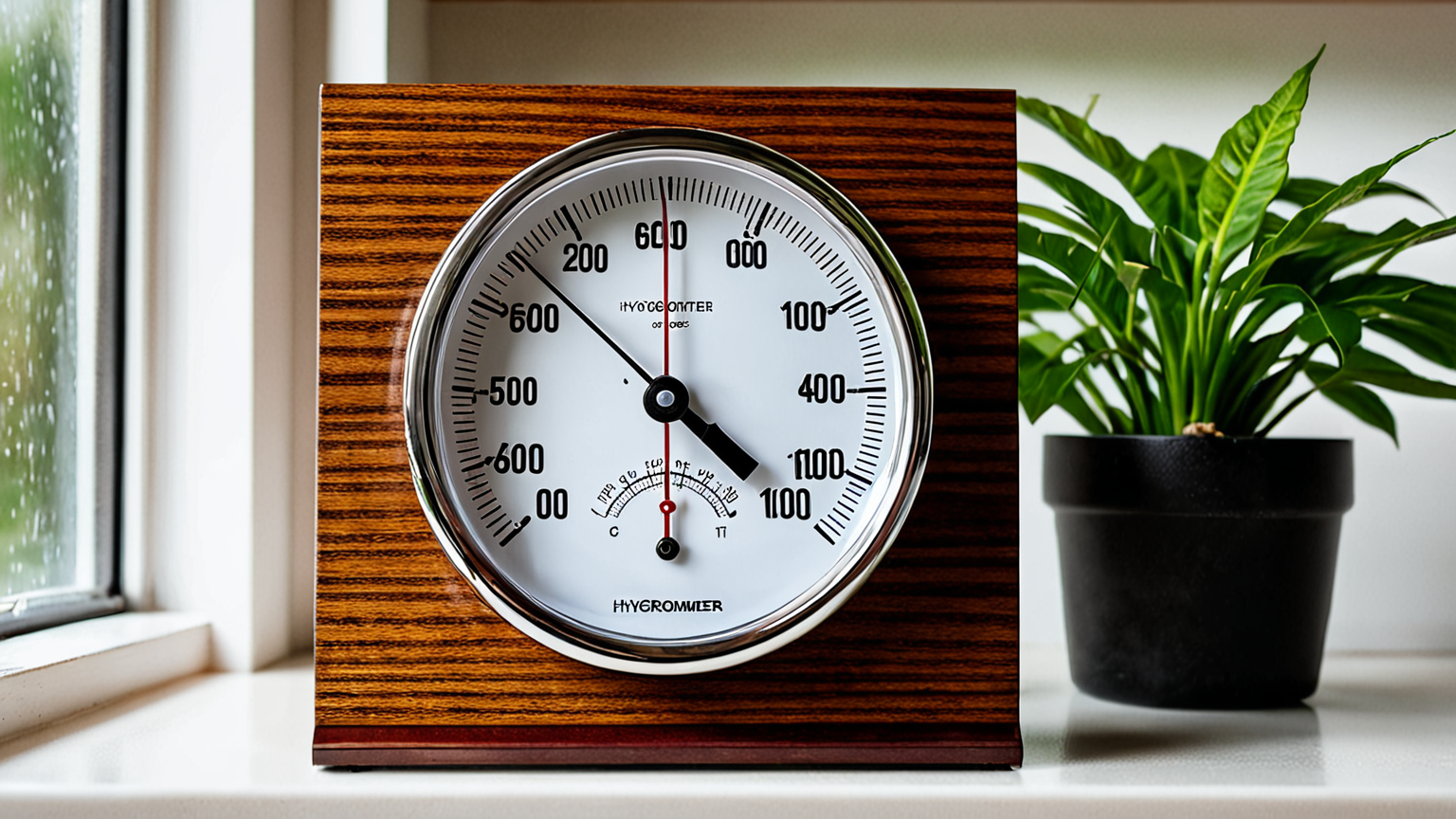 室内の湿度を測る湿度計