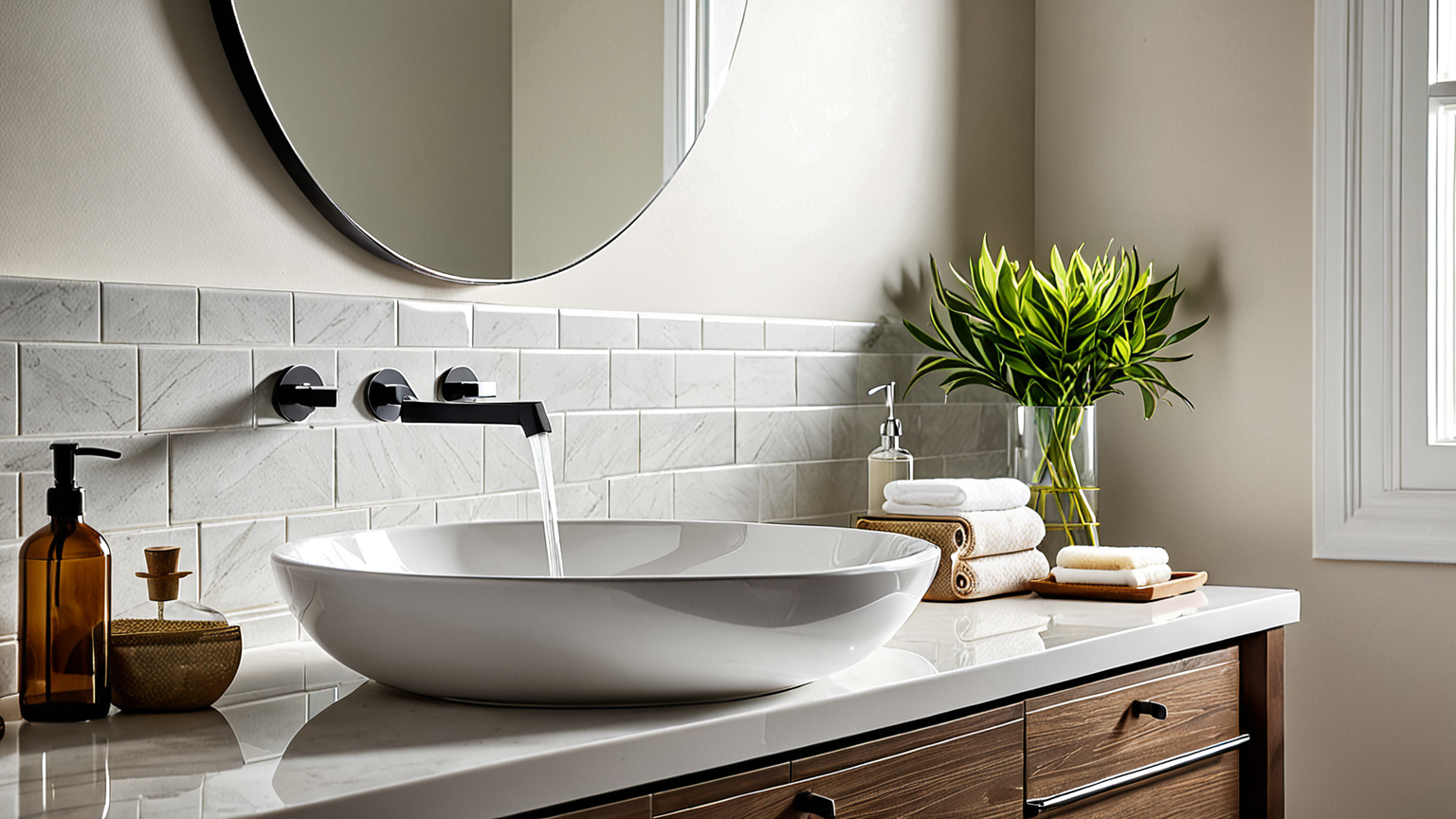 きれいなトイレの手洗い器