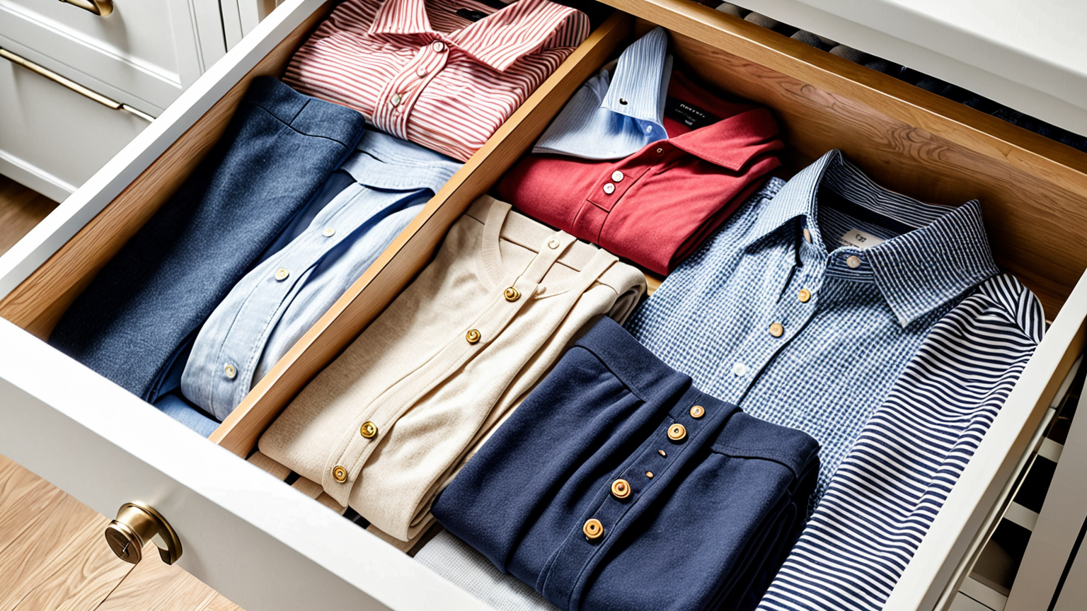 整理整頓されたクローゼットの引き出し