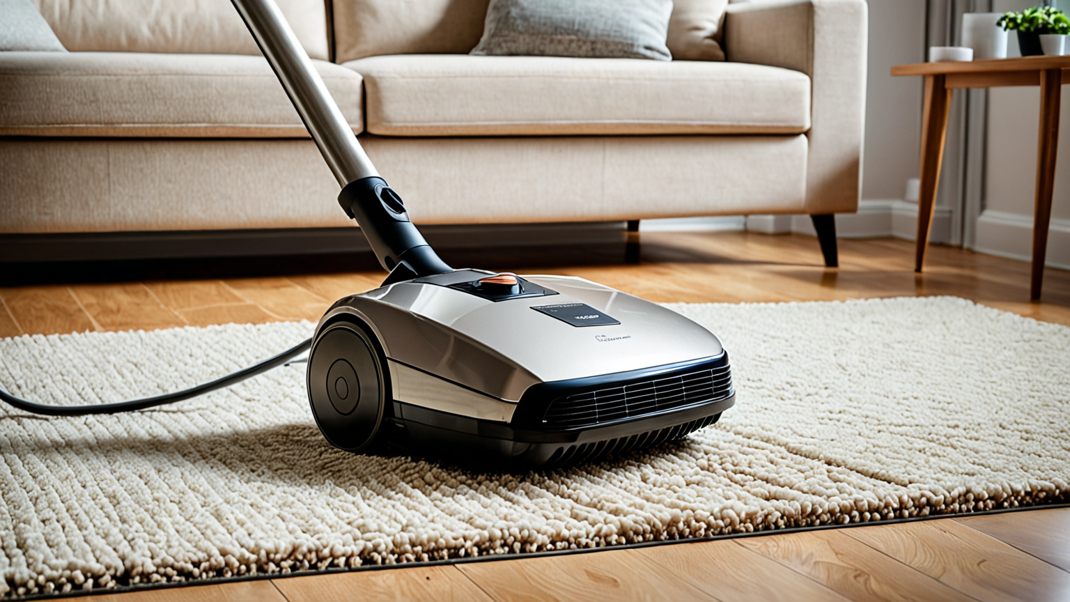 掃除機の使い方に注意するイラスト