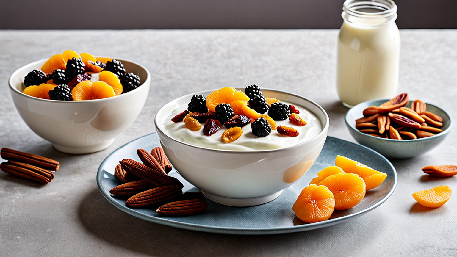 ドライフルーツ入りのヨーグルトとお菓子作り