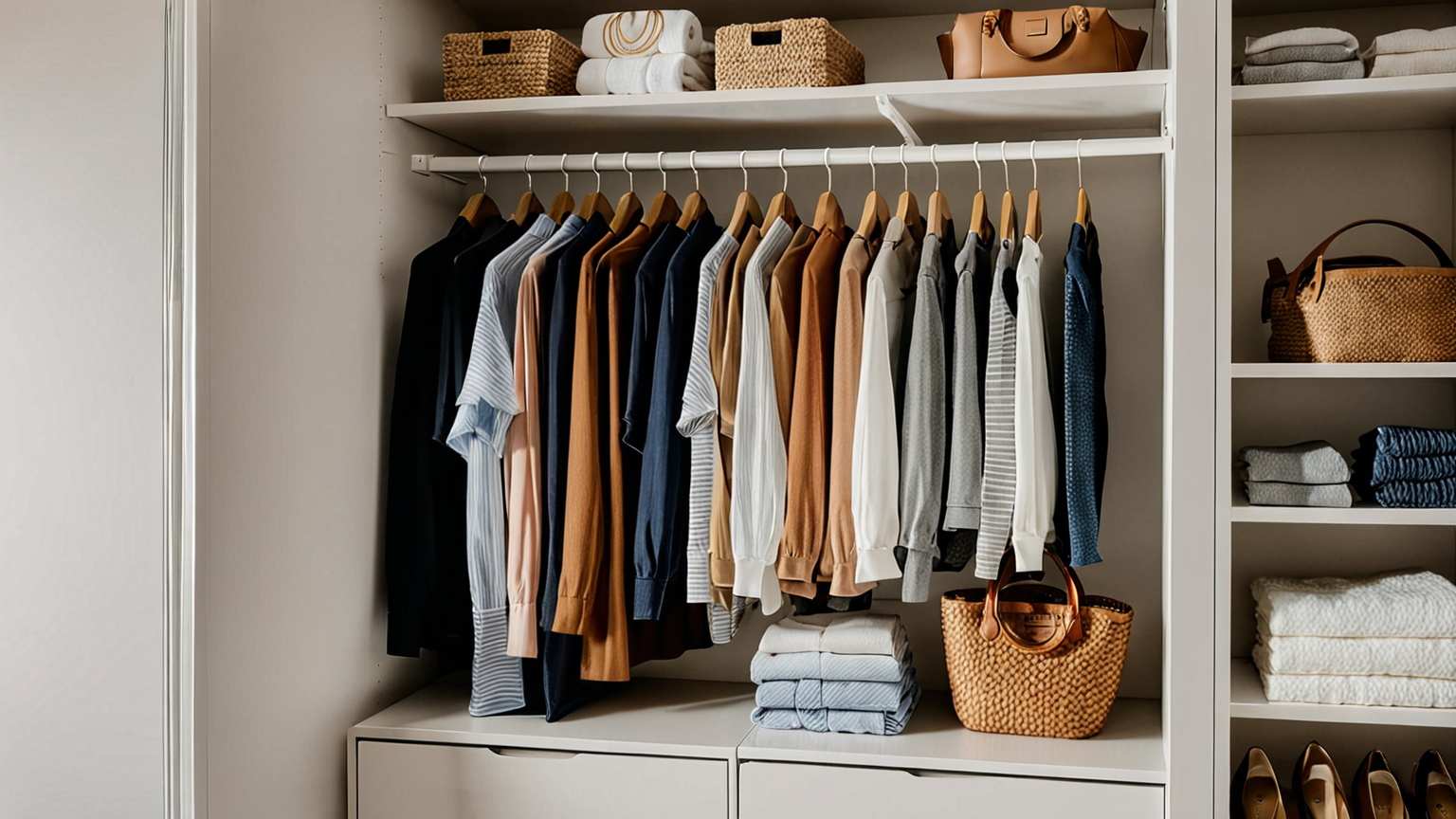 クローゼット内部の断面図で除湿剤の配置を示す