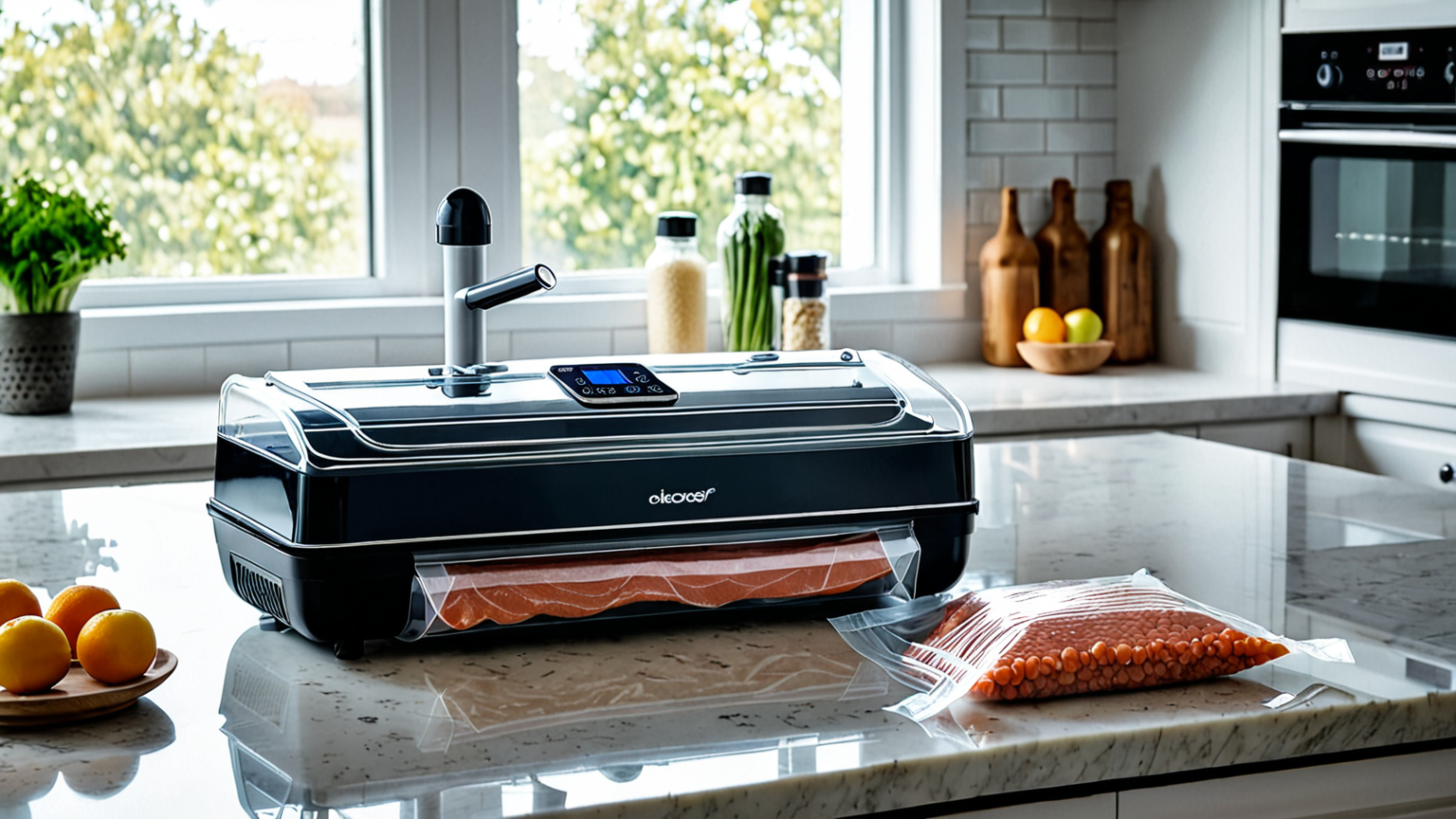 冷凍保存用の真空パック機と保存袋