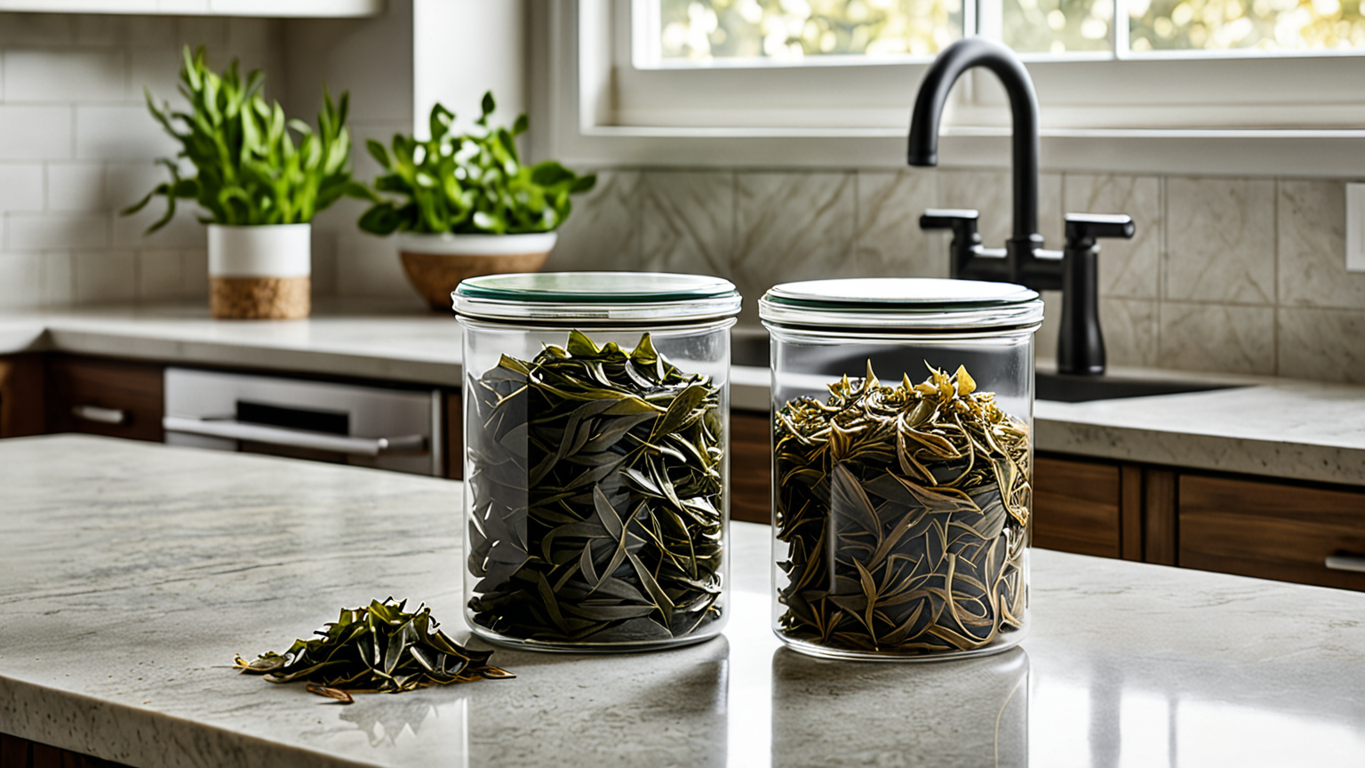 昆布のパッケージと保存容器