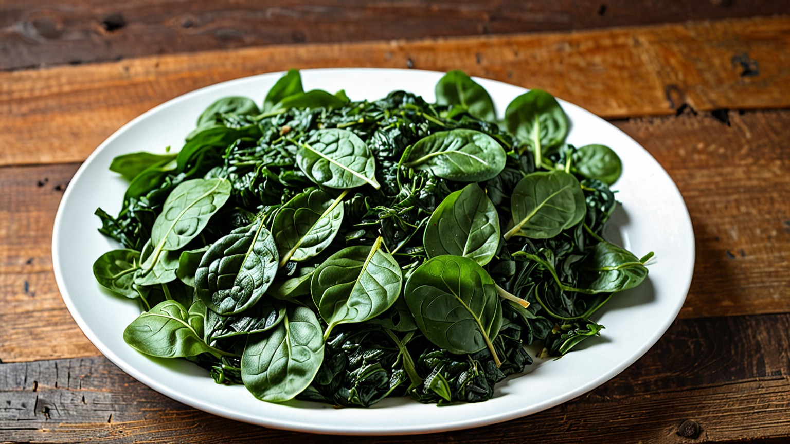 変色したほうれん草のおひたしのイメージ