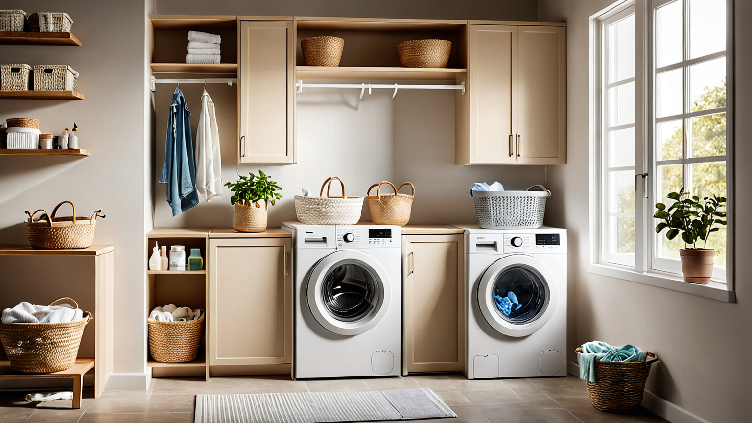 プロの洗濯機クリーニング作業のイメージ