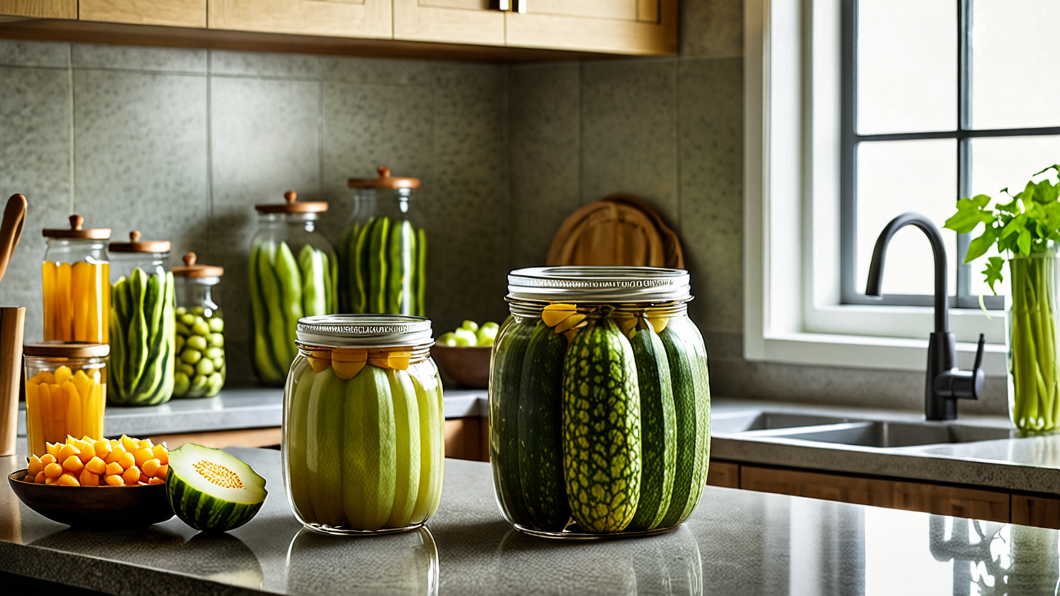 保存容器に入った塩もみゴーヤ