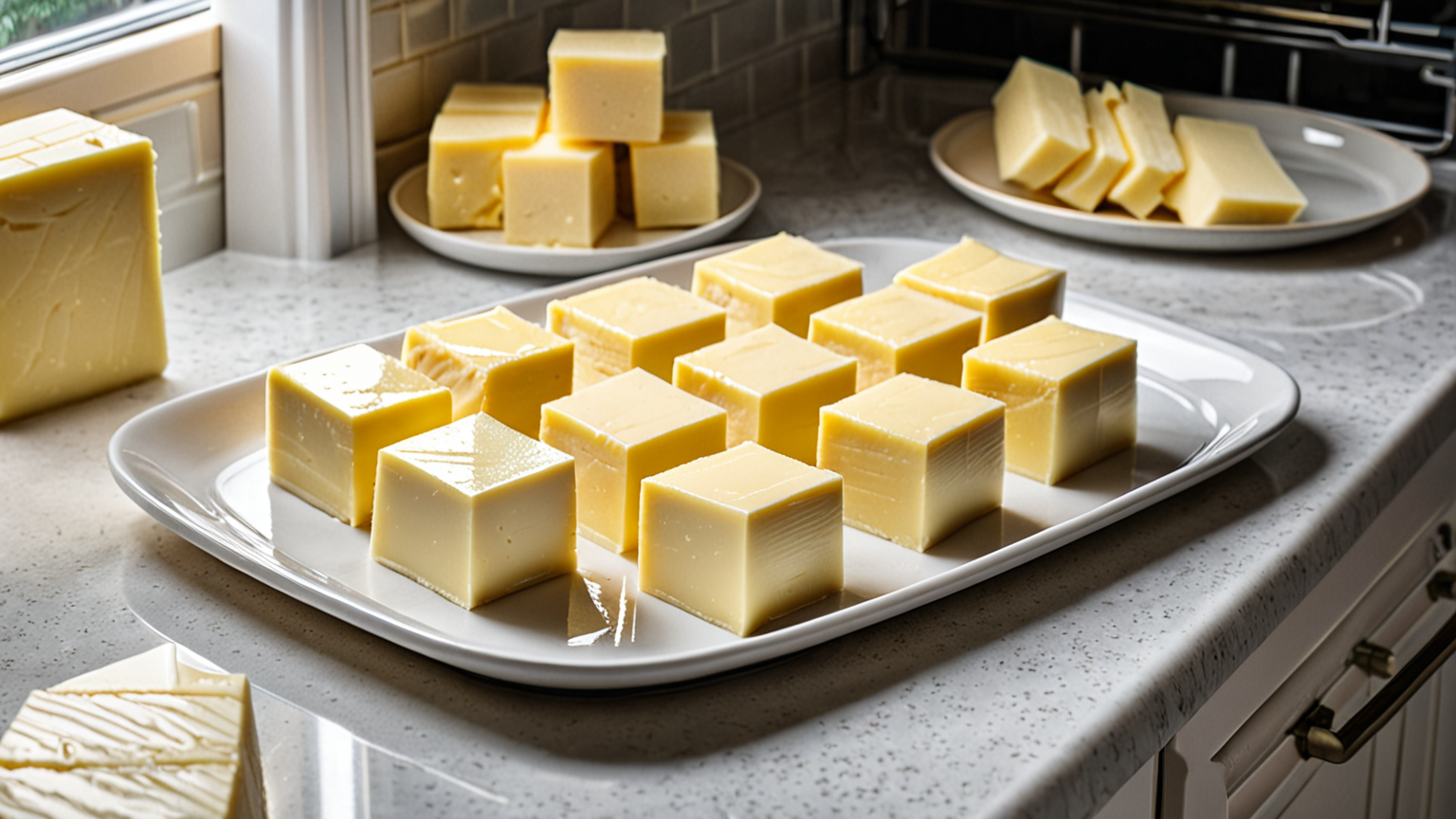 きれいに小分けされた冷凍バター