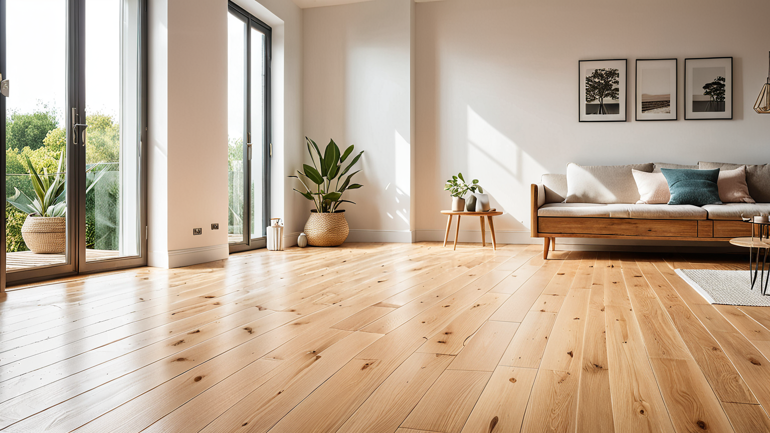 フローリングの定期的な掃除の様子