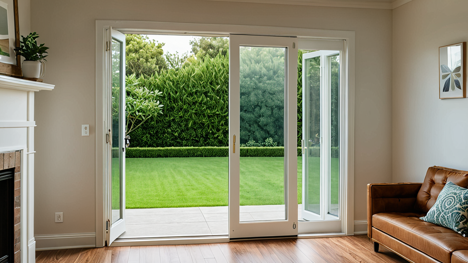 網戸を掃除している手元の写真