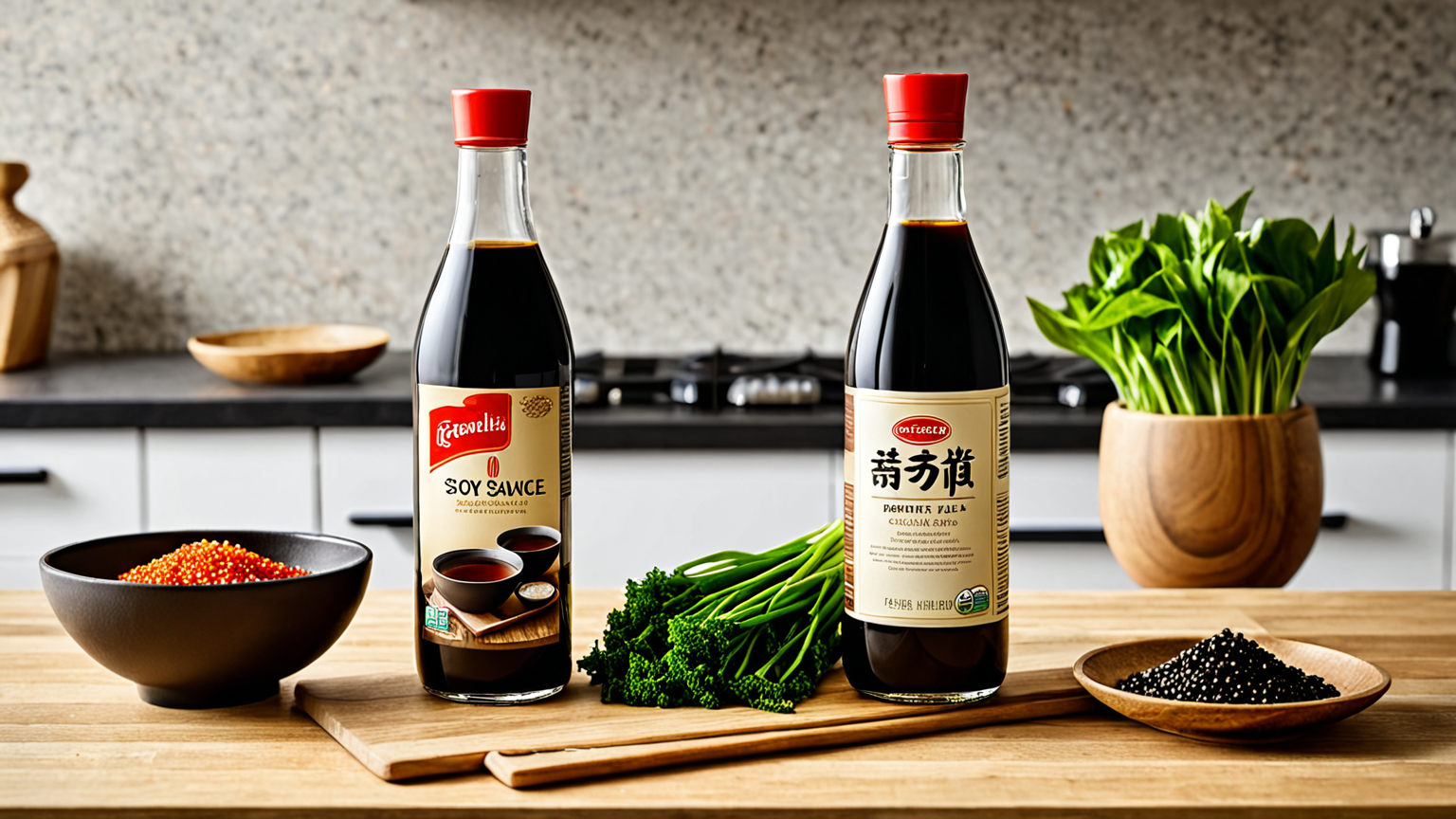 醤油の使用期限ラベルをチェックする手元