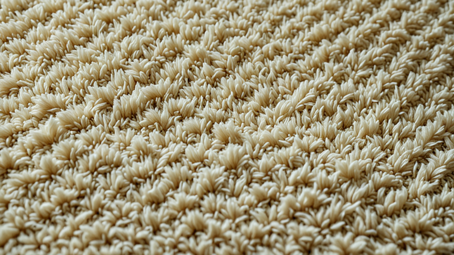 ダニが潜むカーペットの断面図