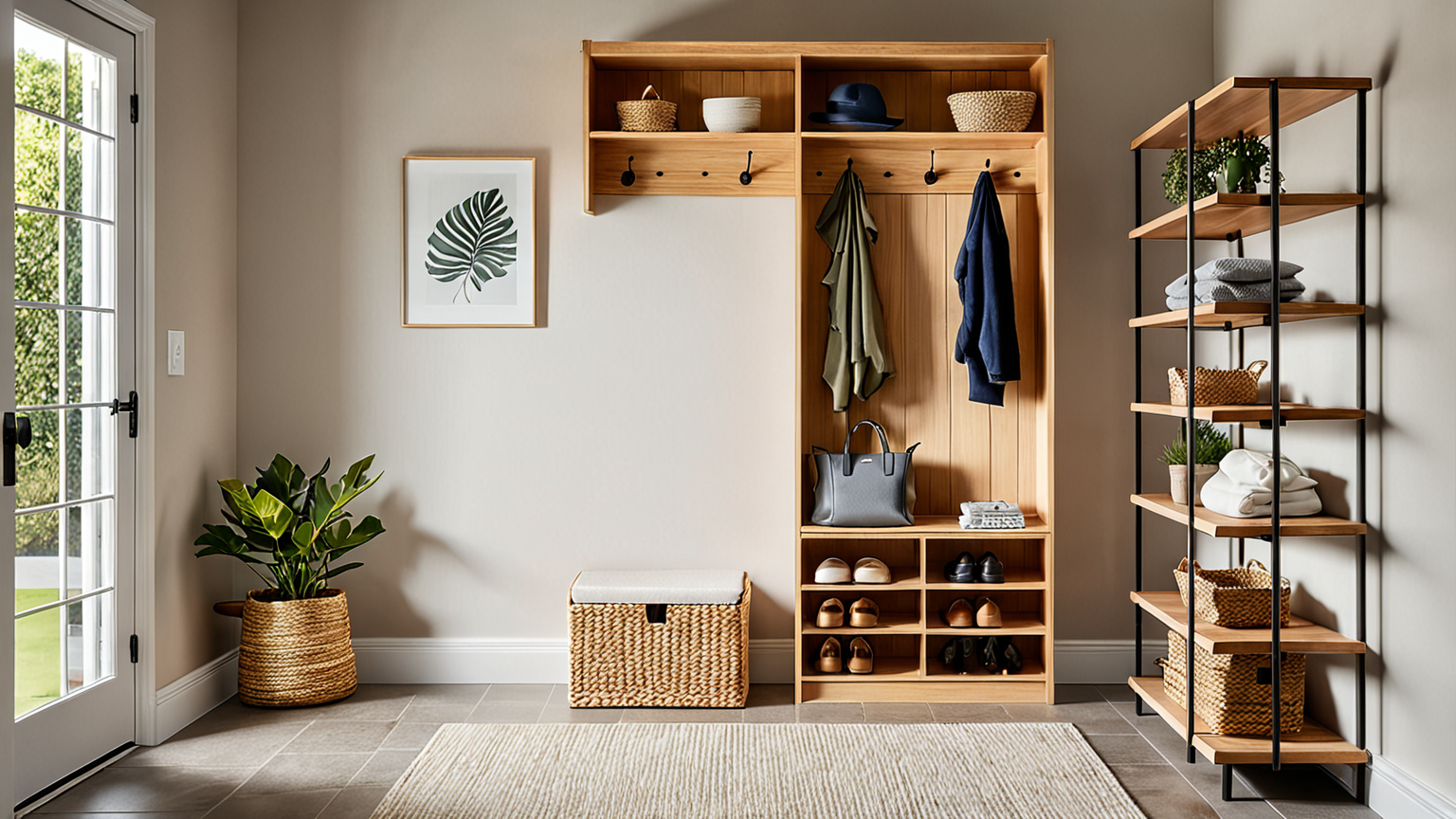 すっきり整理された玄関収納
