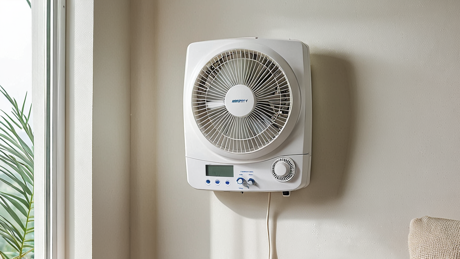 室内の湿度計と換気扇