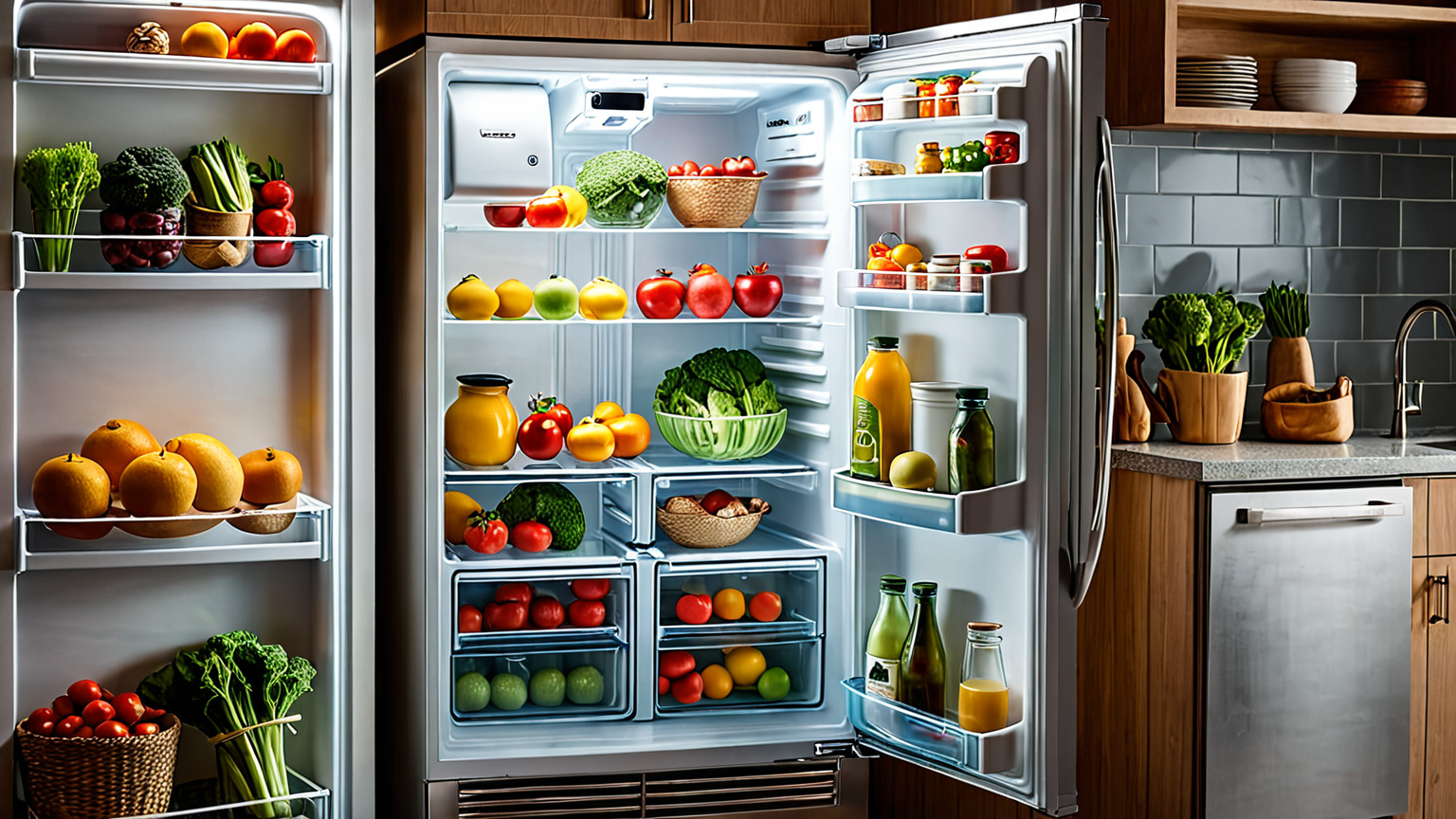 冷蔵庫でゆっくり解凍する様子