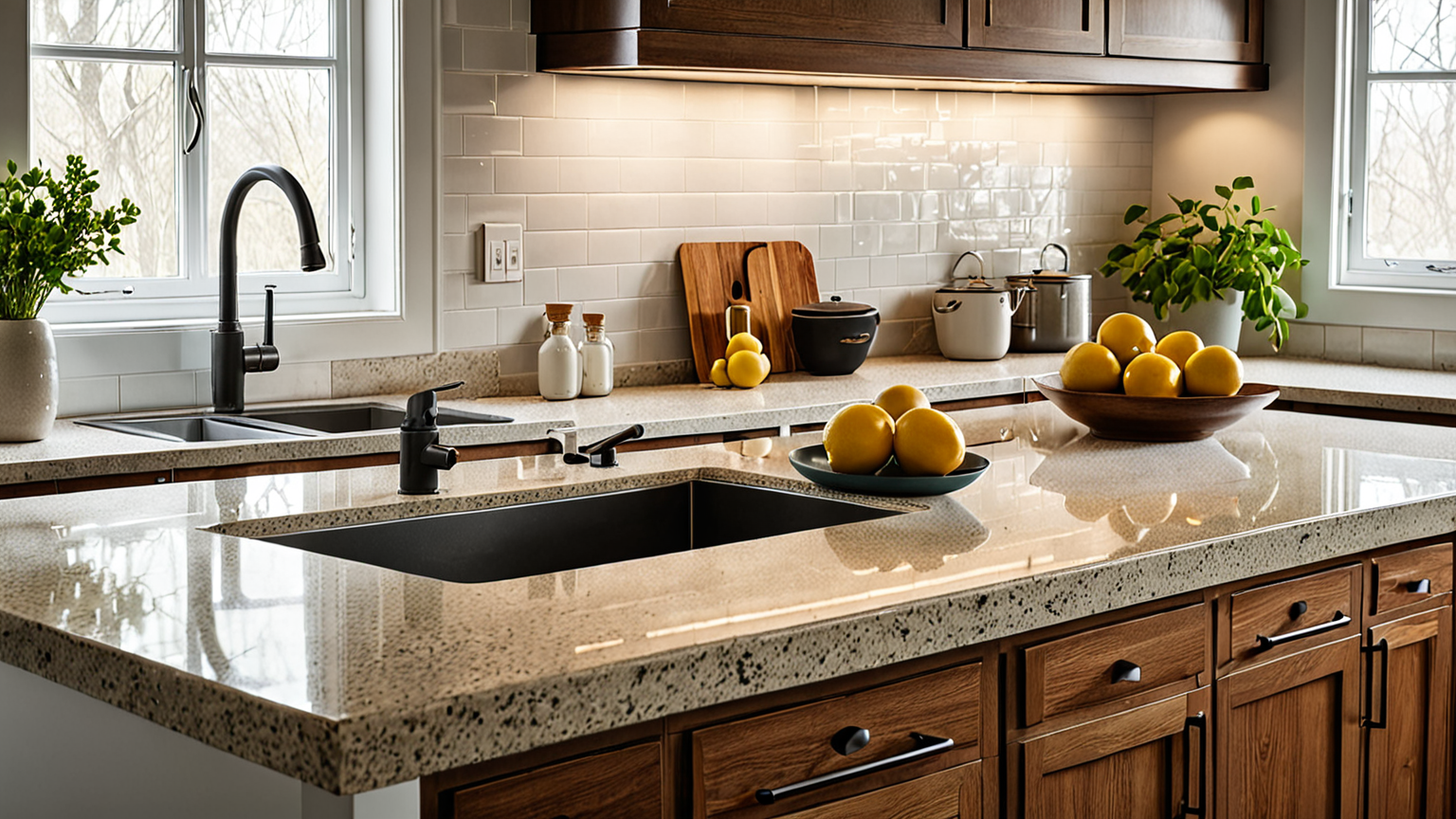 湿気が多いキッチンと乾燥したキッチンの比較イメージ