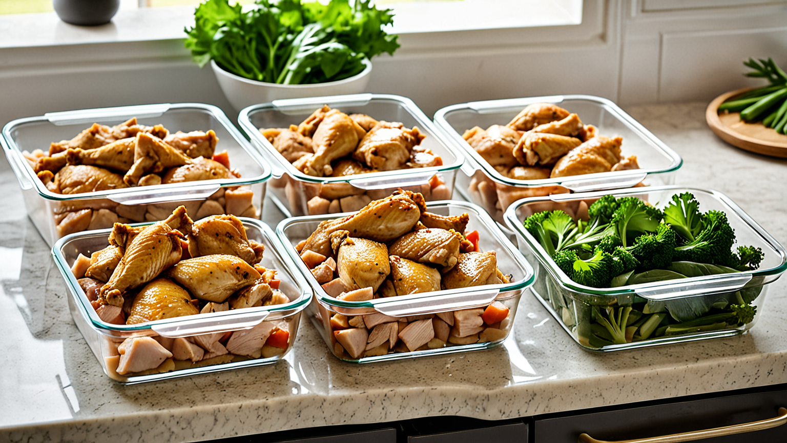 鶏肉の下味をつけて冷凍保存した様子