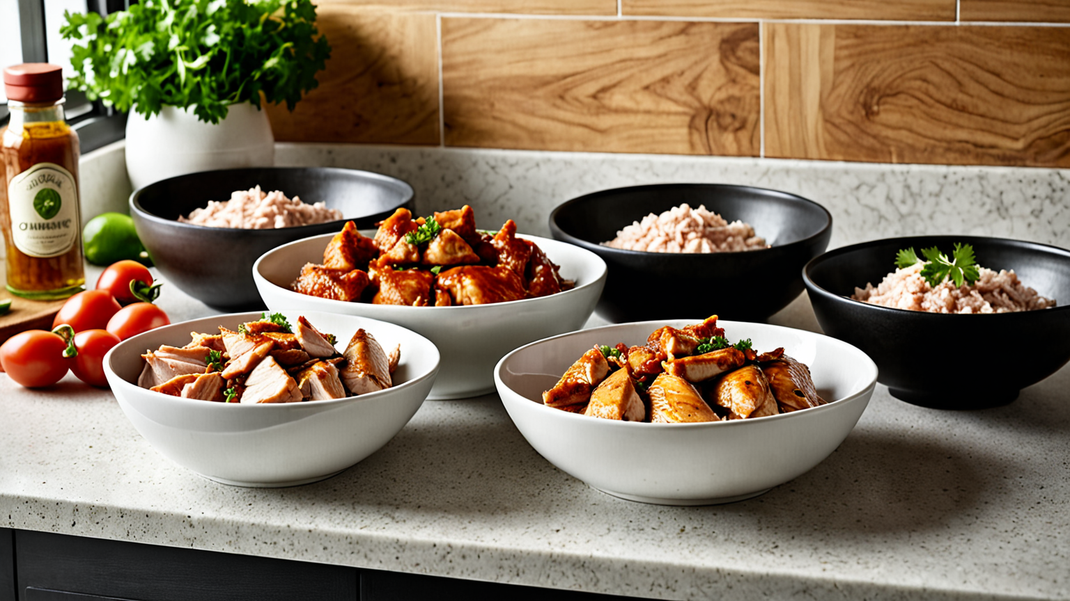 漬け込み調味料と鶏肉の準備