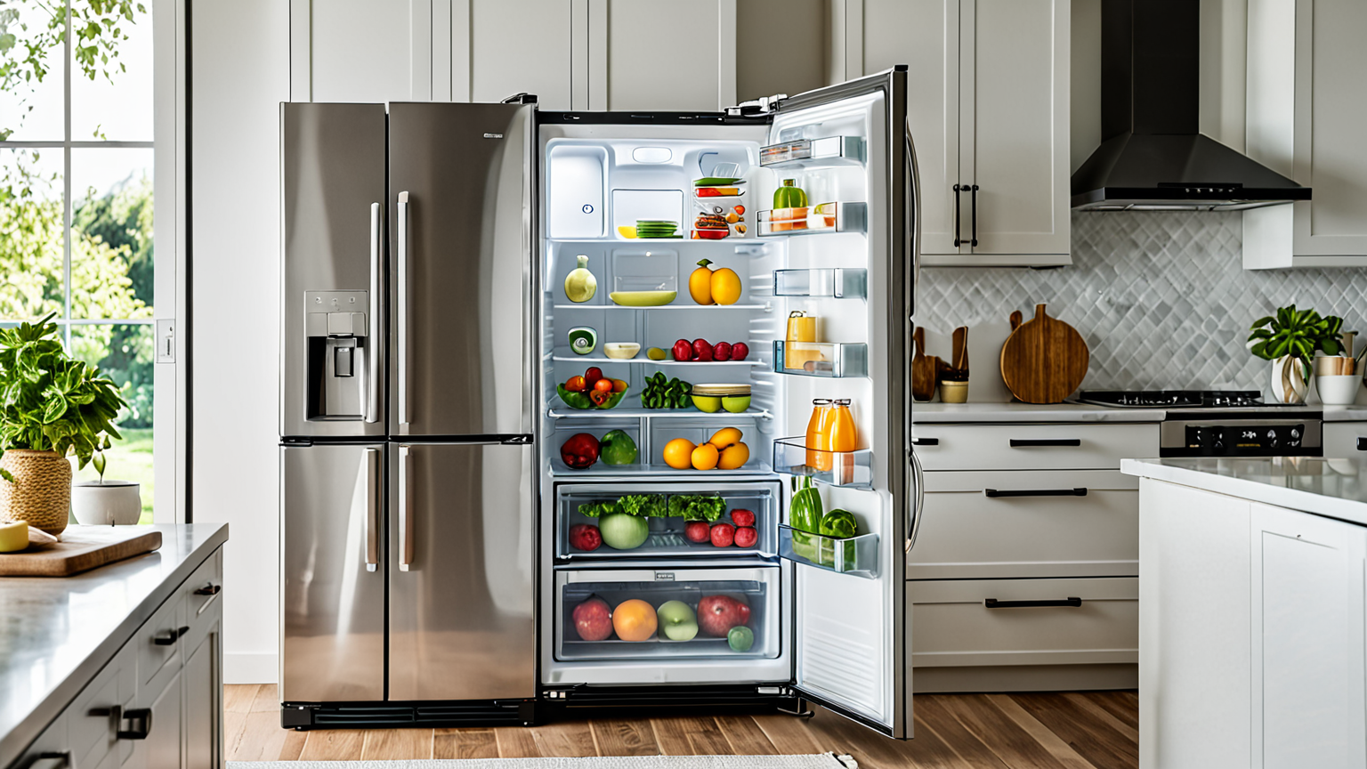 冷蔵庫のドアパッキンが定期的に掃除されている様子