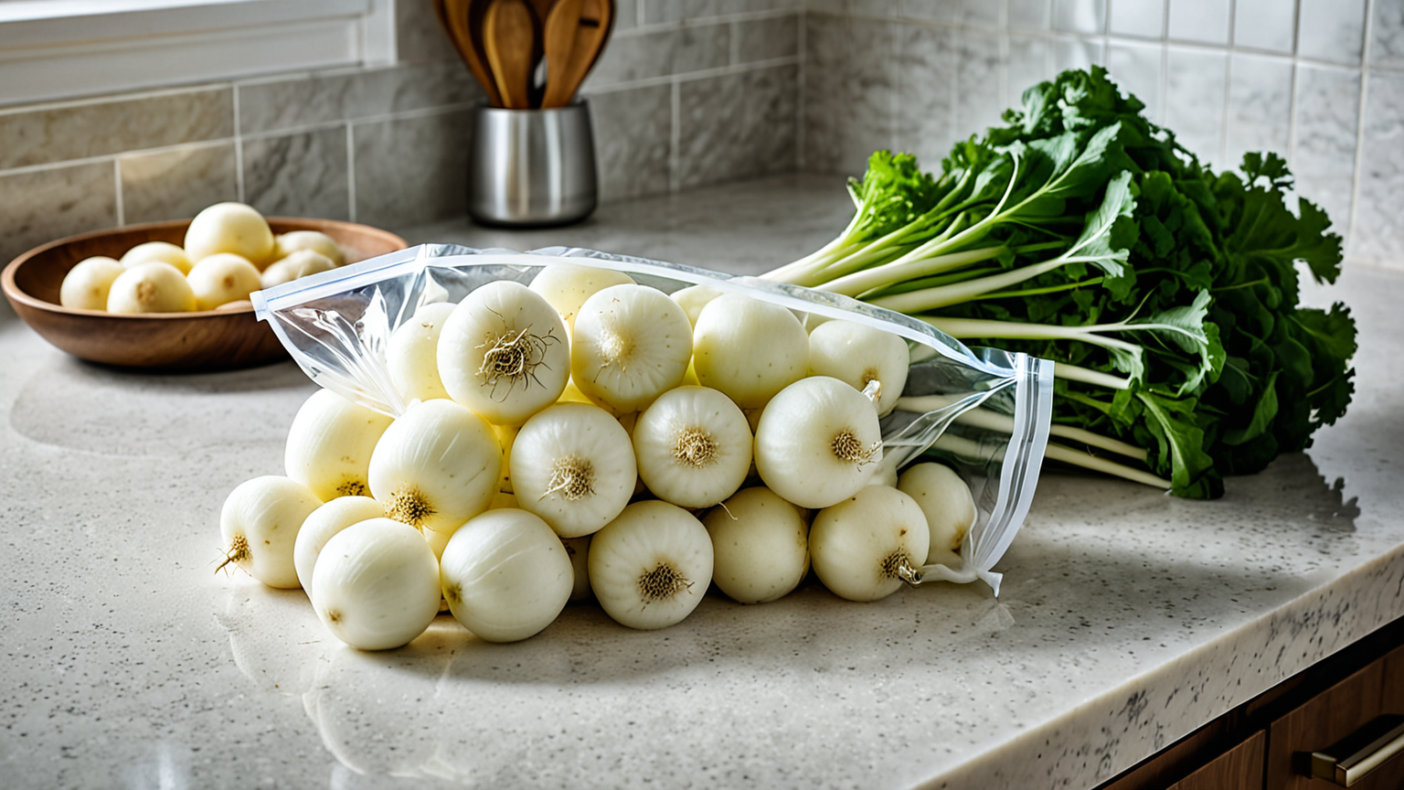 冷凍用保存袋に入れられた大根