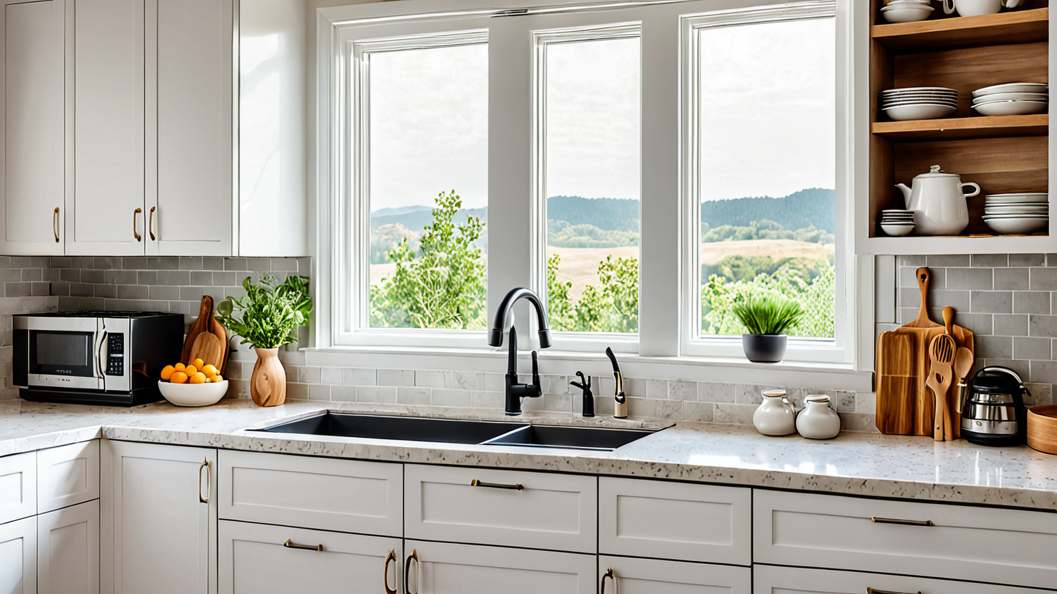 清潔なキッチンと調理器具