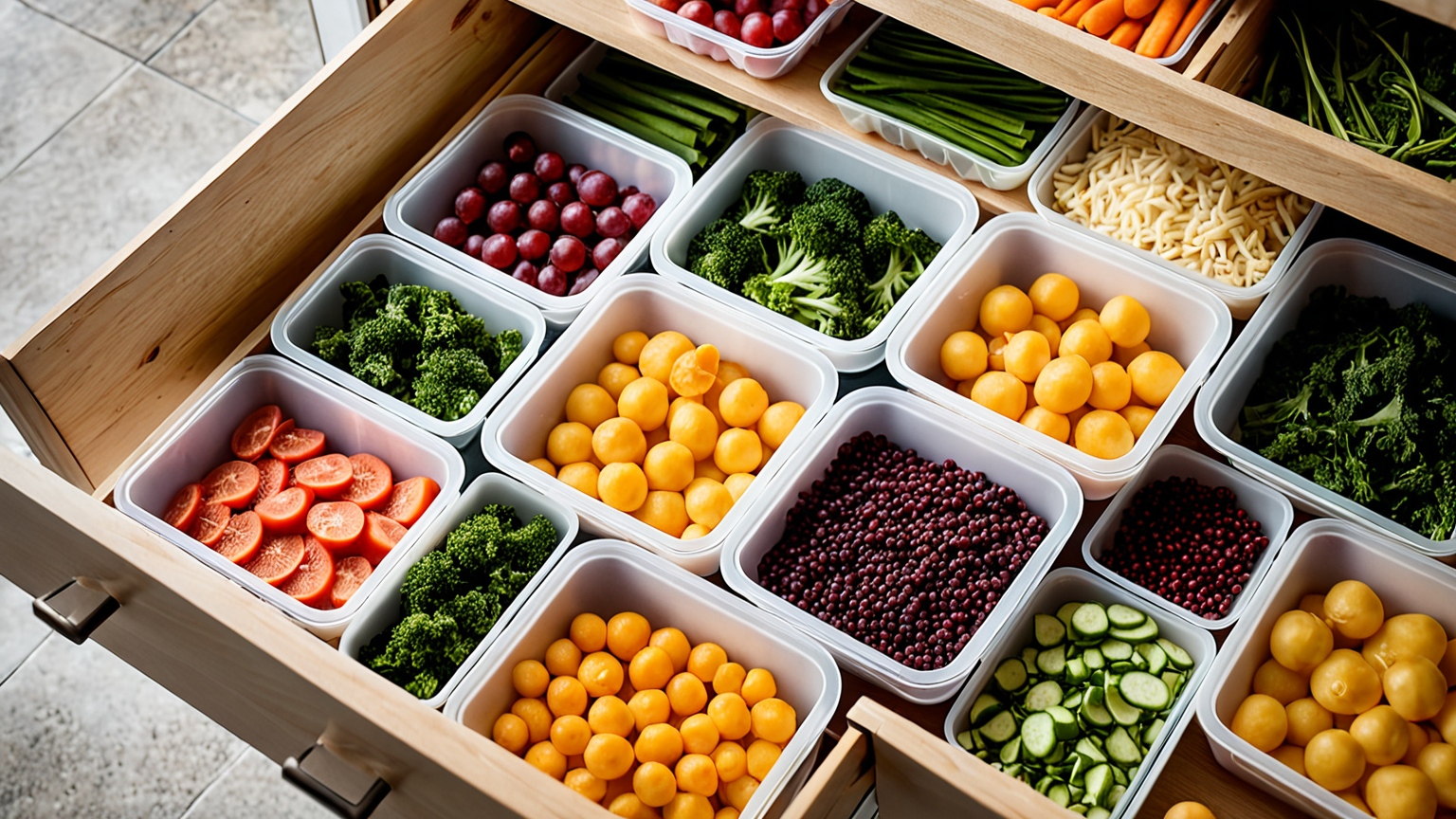 作り置きしたきんぴらごぼうが冷凍保存されている様子