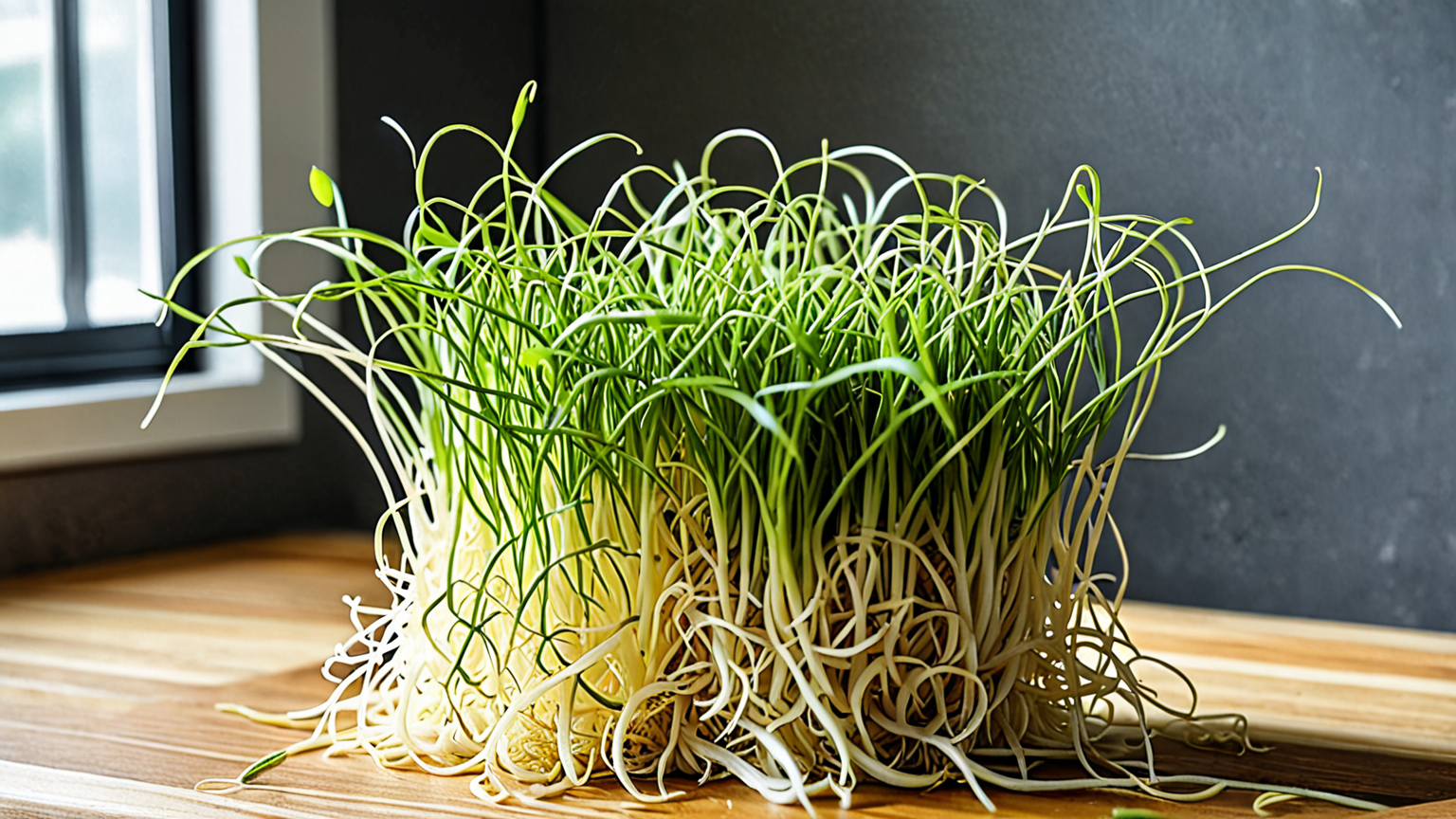 もやしの根のアップ写真