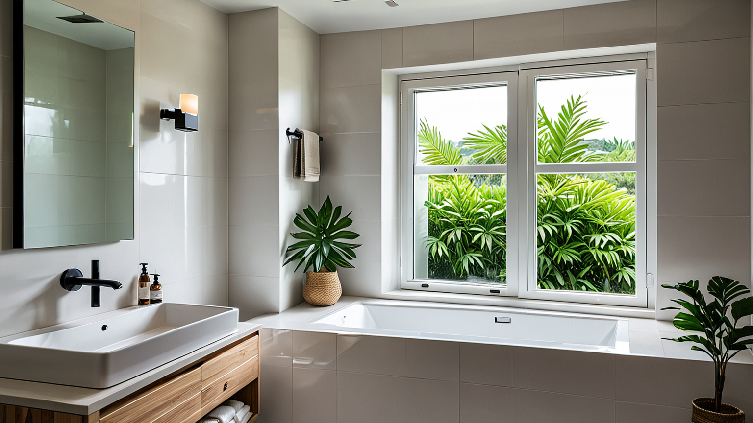 トイレの換気扇と窓を開けて換気している様子