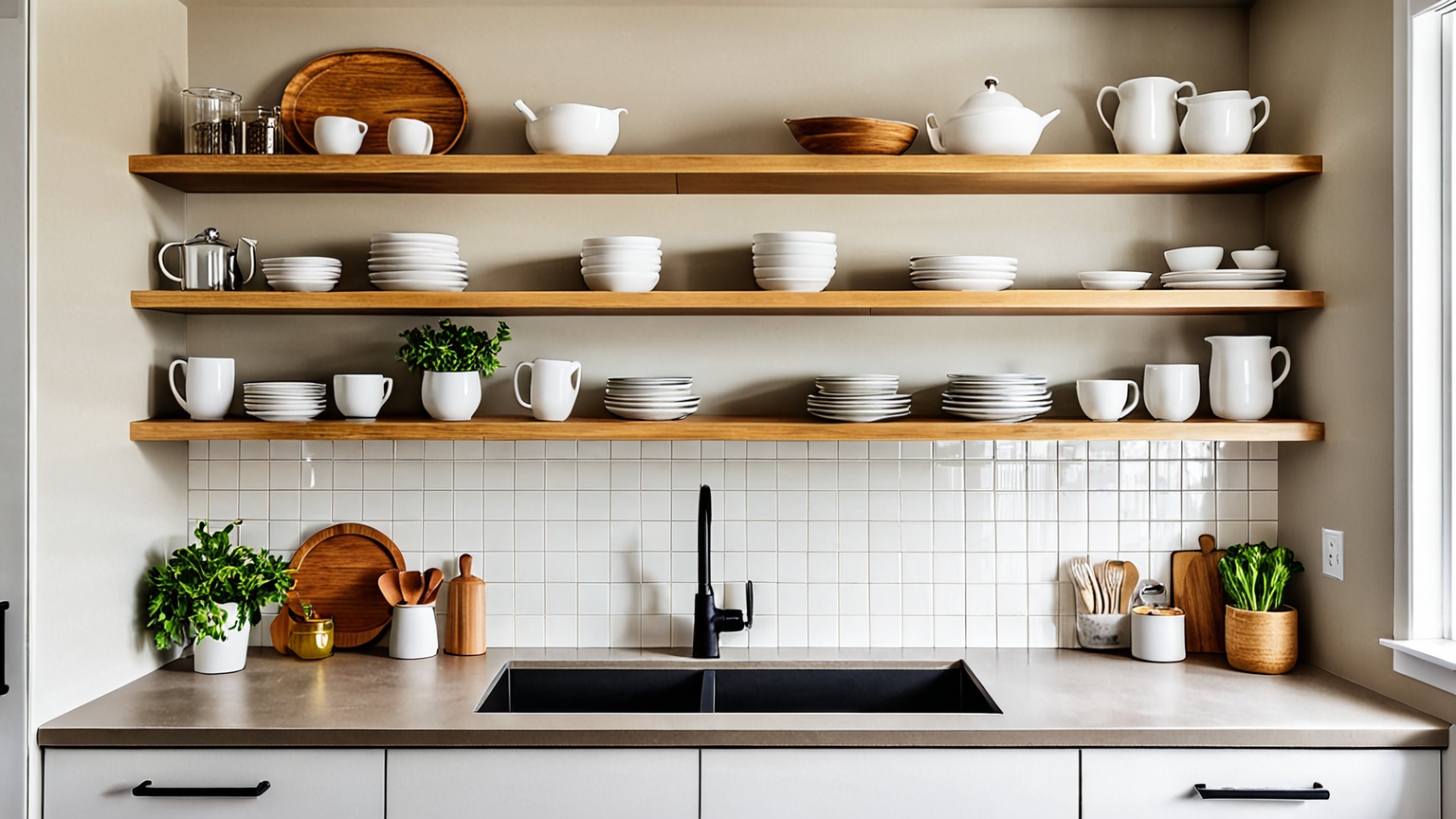 整理整頓されたキッチン収納