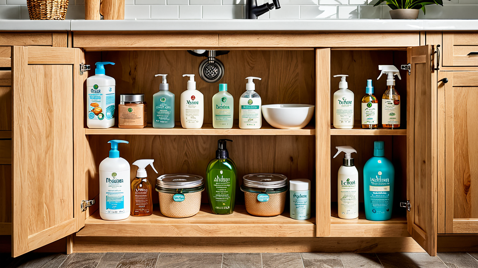 湿気対策グッズを使ったシンク下収納