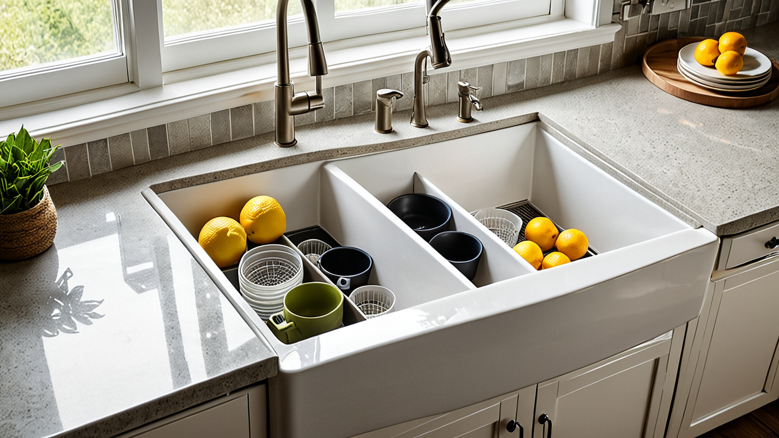 収納ボックスで整理されたシンク下