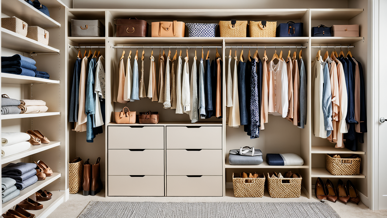 定期的に掃除されるクローゼット