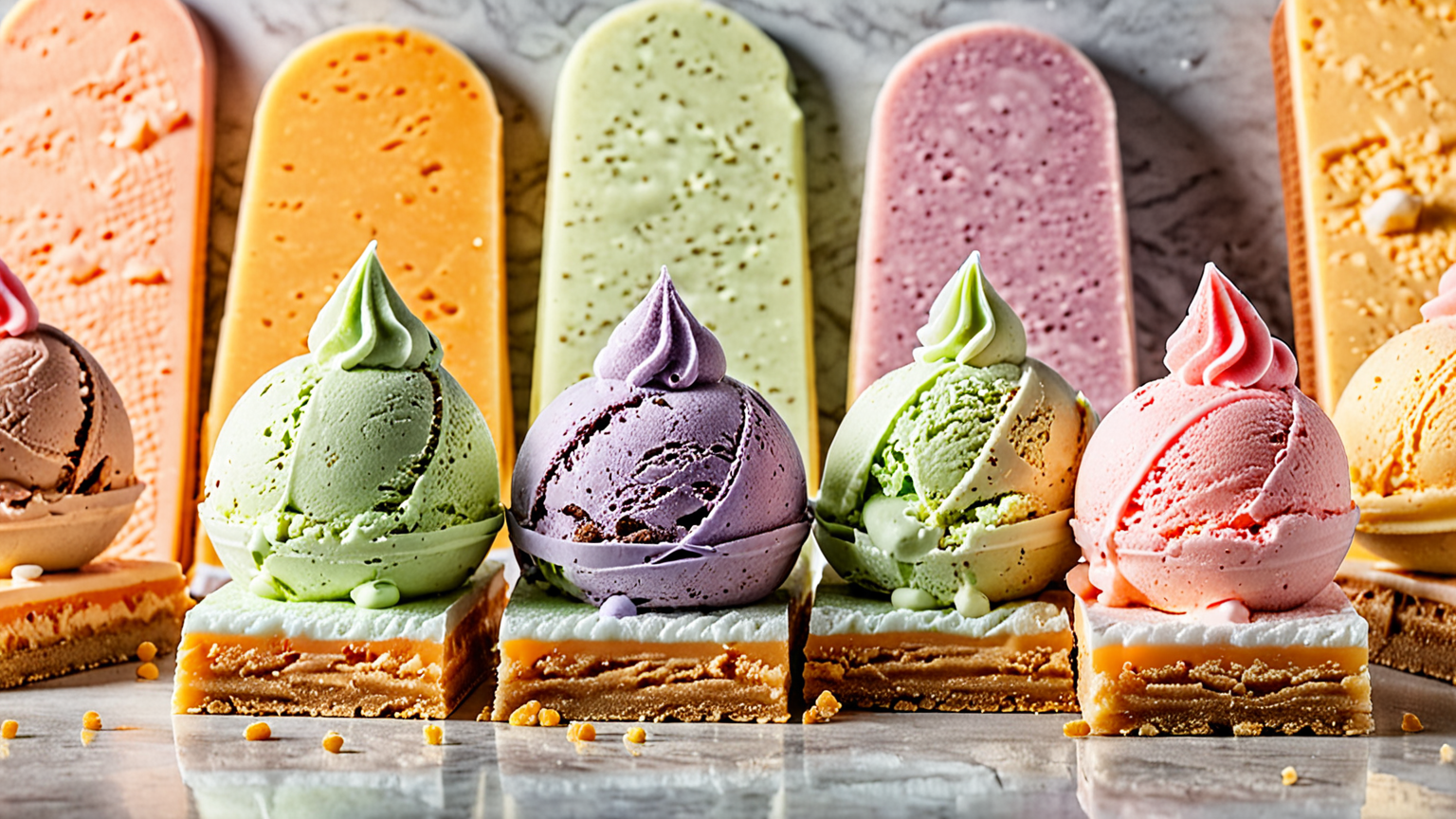 アイスクリーム、シャーベット、バータイプのアイス