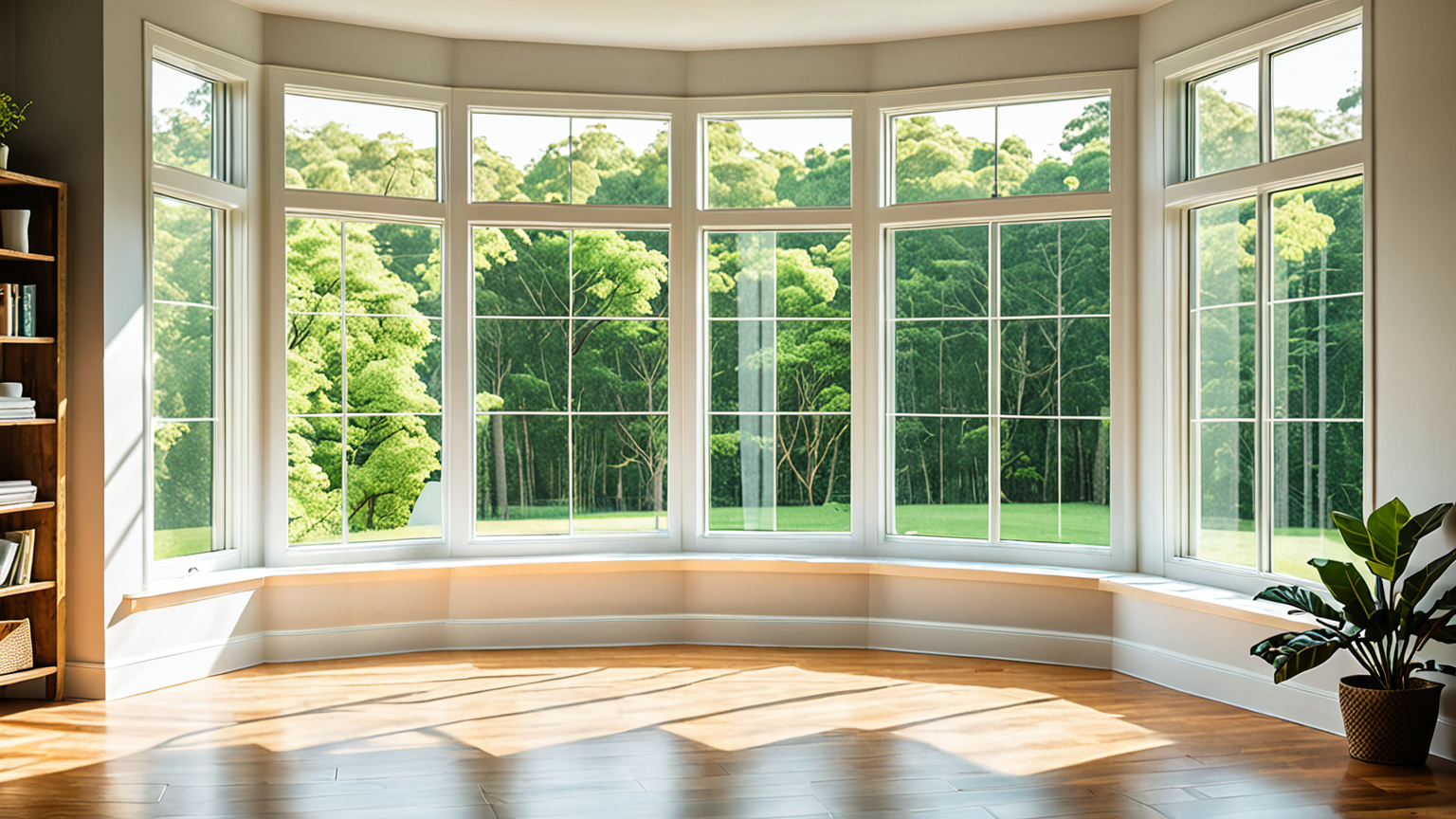 掃除時に窓を開けて換気している様子