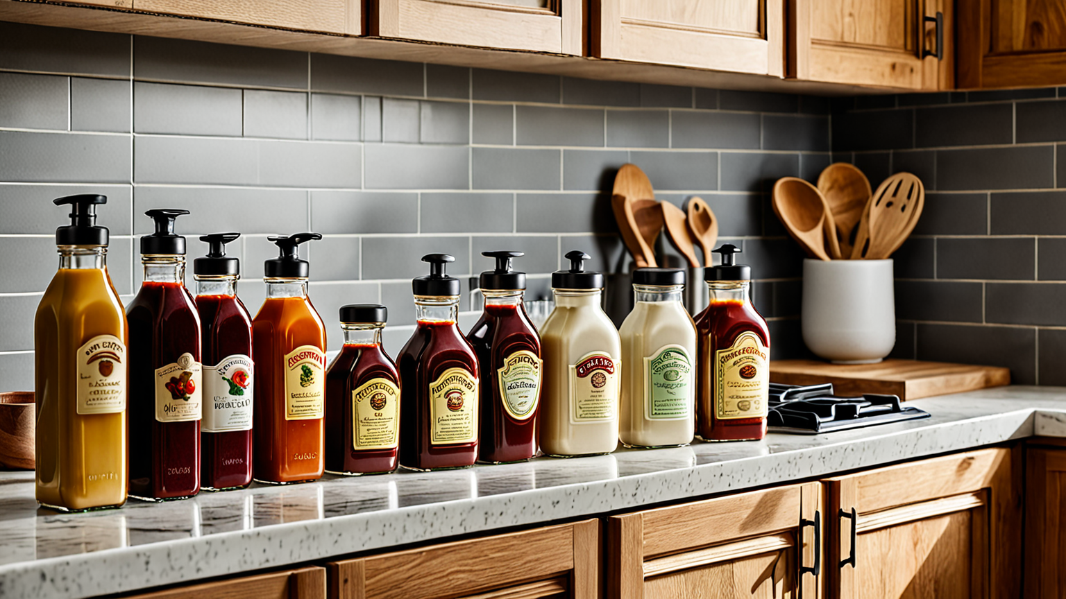 ソース瓶と保存容器